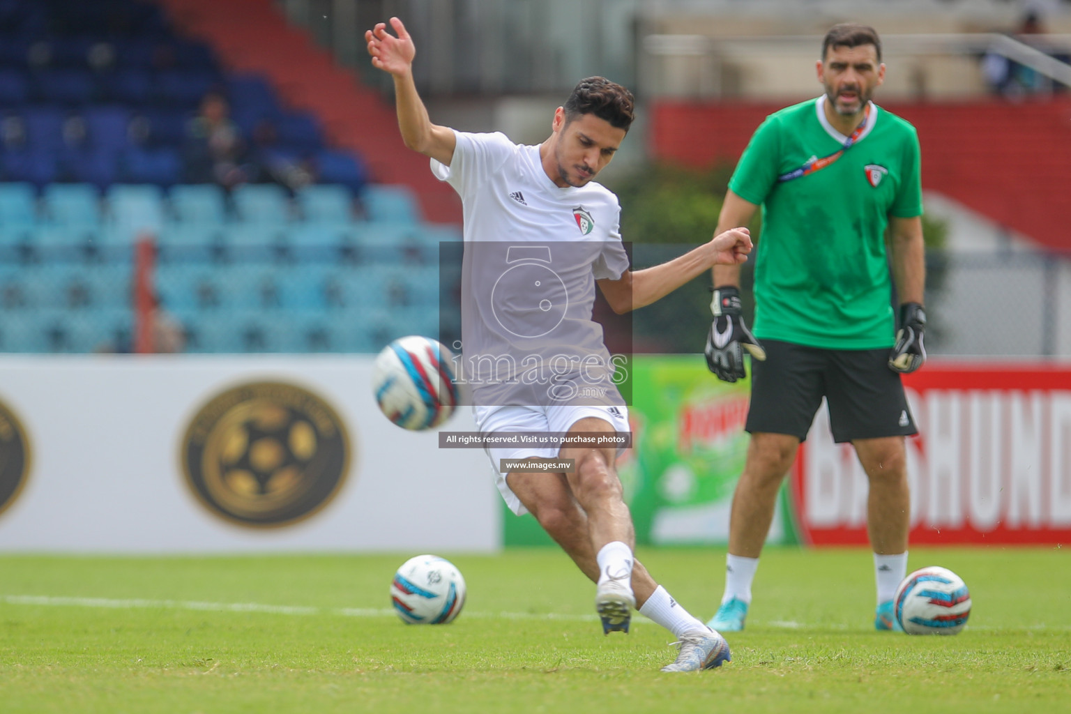 Kuwait vs Bangladesh in the Semi-final of SAFF Championship 2023 held in Sree Kanteerava Stadium, Bengaluru, India, on Saturday, 1st July 2023. Photos: Nausham Waheed, Hassan Simah / images.mv