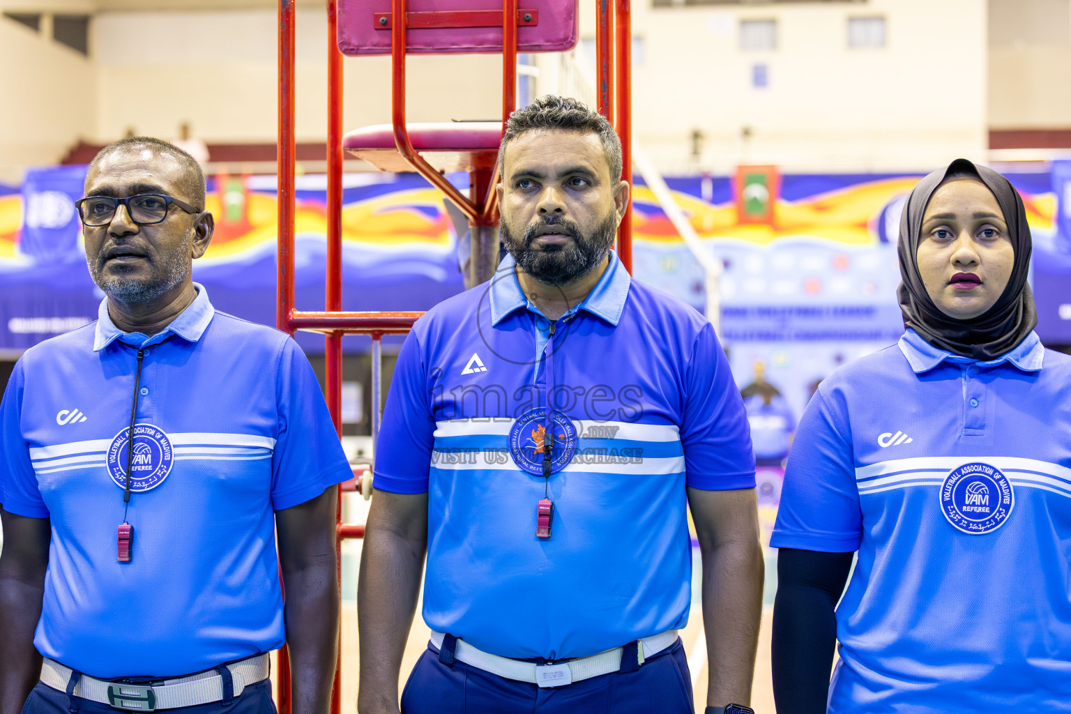 Club WAMCO vs Huraa Community Club in Day 1 of National Volleyball League 2025 - Women's Division held in Male', Maldives on Saturday, 19th April 2025 at Social Center Indoor Hall Photos By: Ismail Thoriq / images.mv