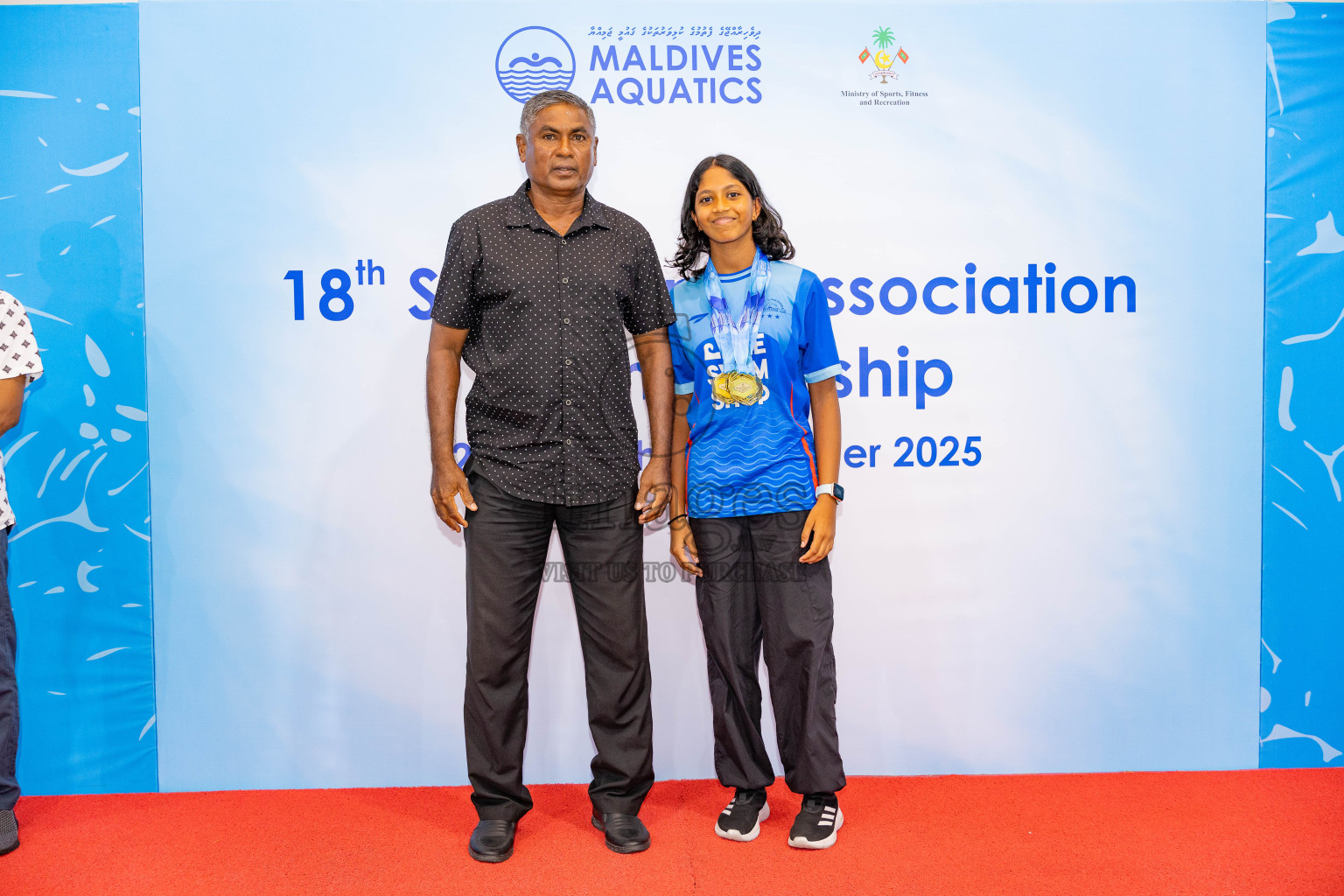 18th Swimming Association Championship 2025, Closing Ceremony was held on Saturday, 29th November 2025 at Swimming Track Hulhumale', Maldives. Photos: Areef Adam / images.mv