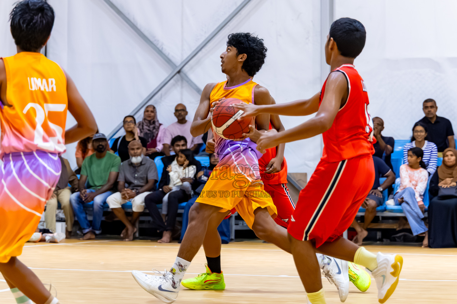 Day 2 of Milo 5 x 5 Junior Challenge 2025 - Basketball tournament held in Basketball Training Center, Male', Maldives on Friday, 10th October 2025. Photos by: Nausham Waheed / Images.mv