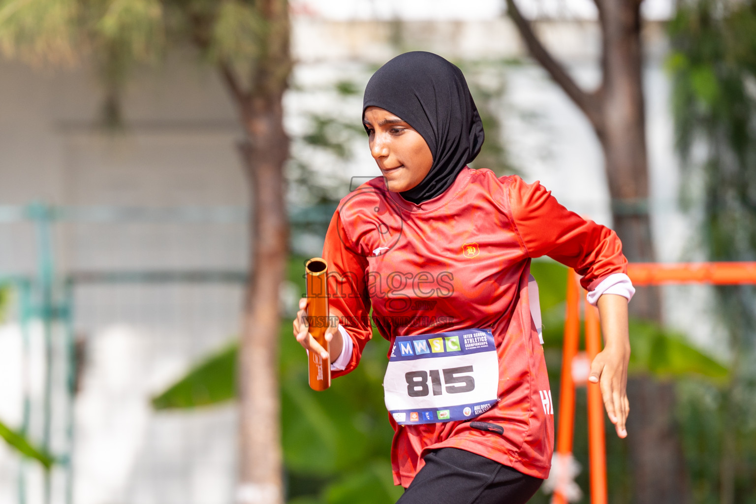 Day 6 of MWSC Interschool Athletics Championships 2024 held in Hulhumale Running Track, Hulhumale, Maldives on Thursday, 14th November 2024. Photos by: Ismail Thoriq / Images.mv