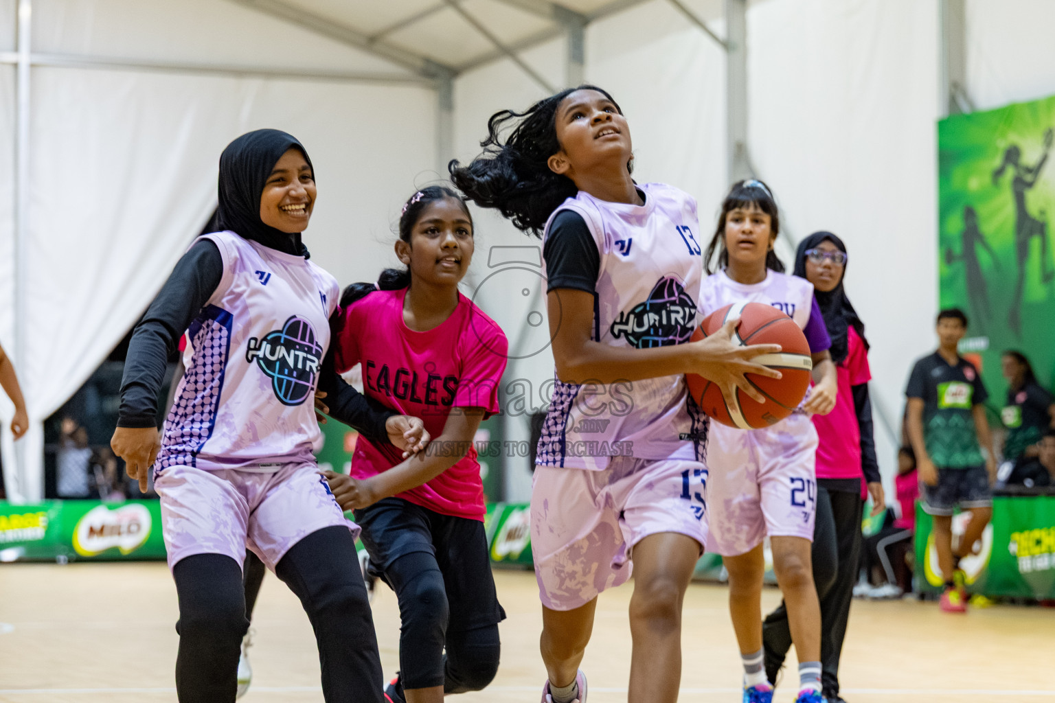Milo 5 x 5 Junior Challenge 2025 - Basketball tournament held in Basketball Training Center, Male', Maldives on Thursday, 09th October 2025. 
Photo by: Hassan Simah / Images.mv