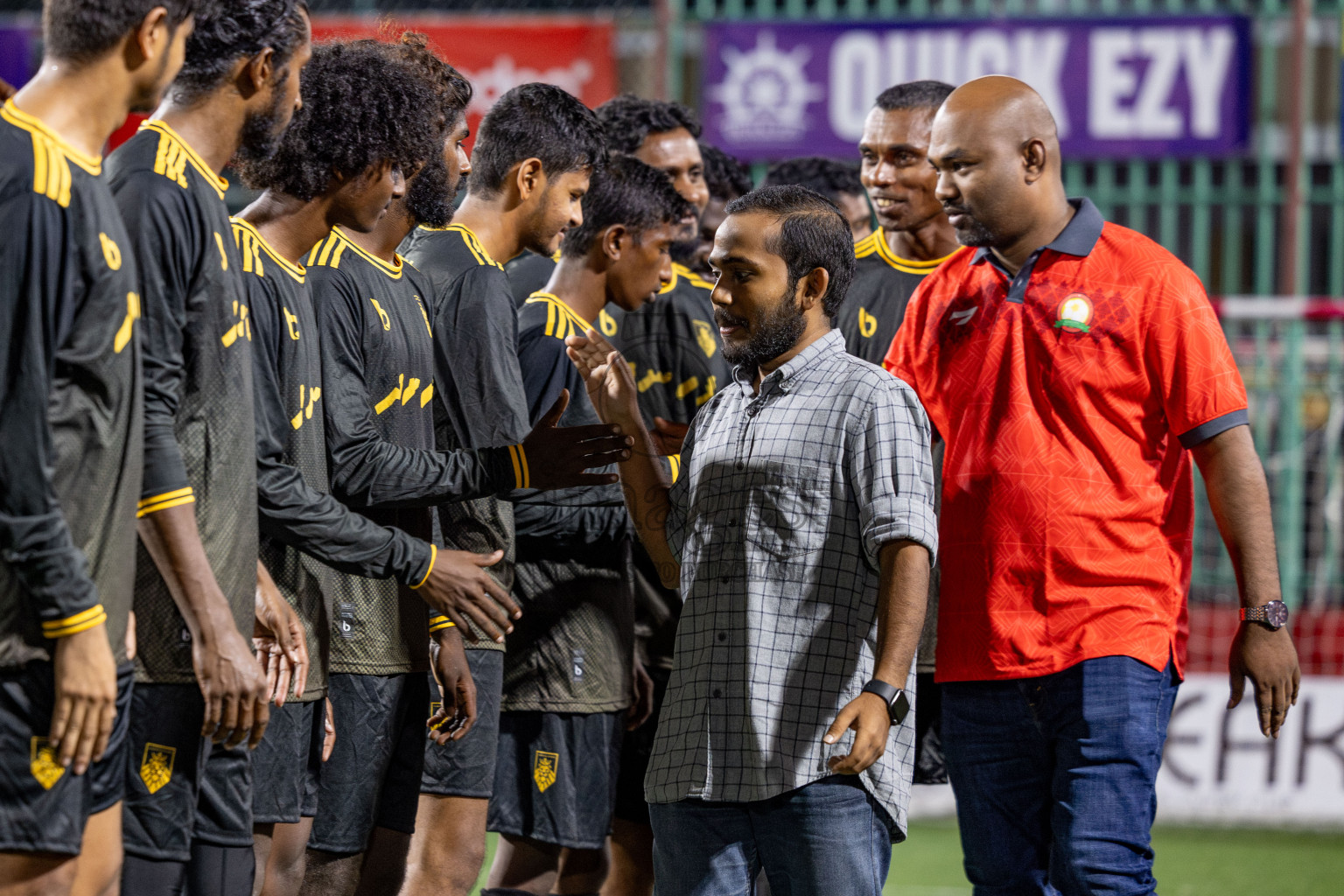 B Fehendhoo VS B Eydhafushi in Day 21 of Golden Futsal Challenge 2025 was held on Saturday, 25 January 2025, in Hulhumale', Maldives. 
Photos: Hassan Simah / images.mv