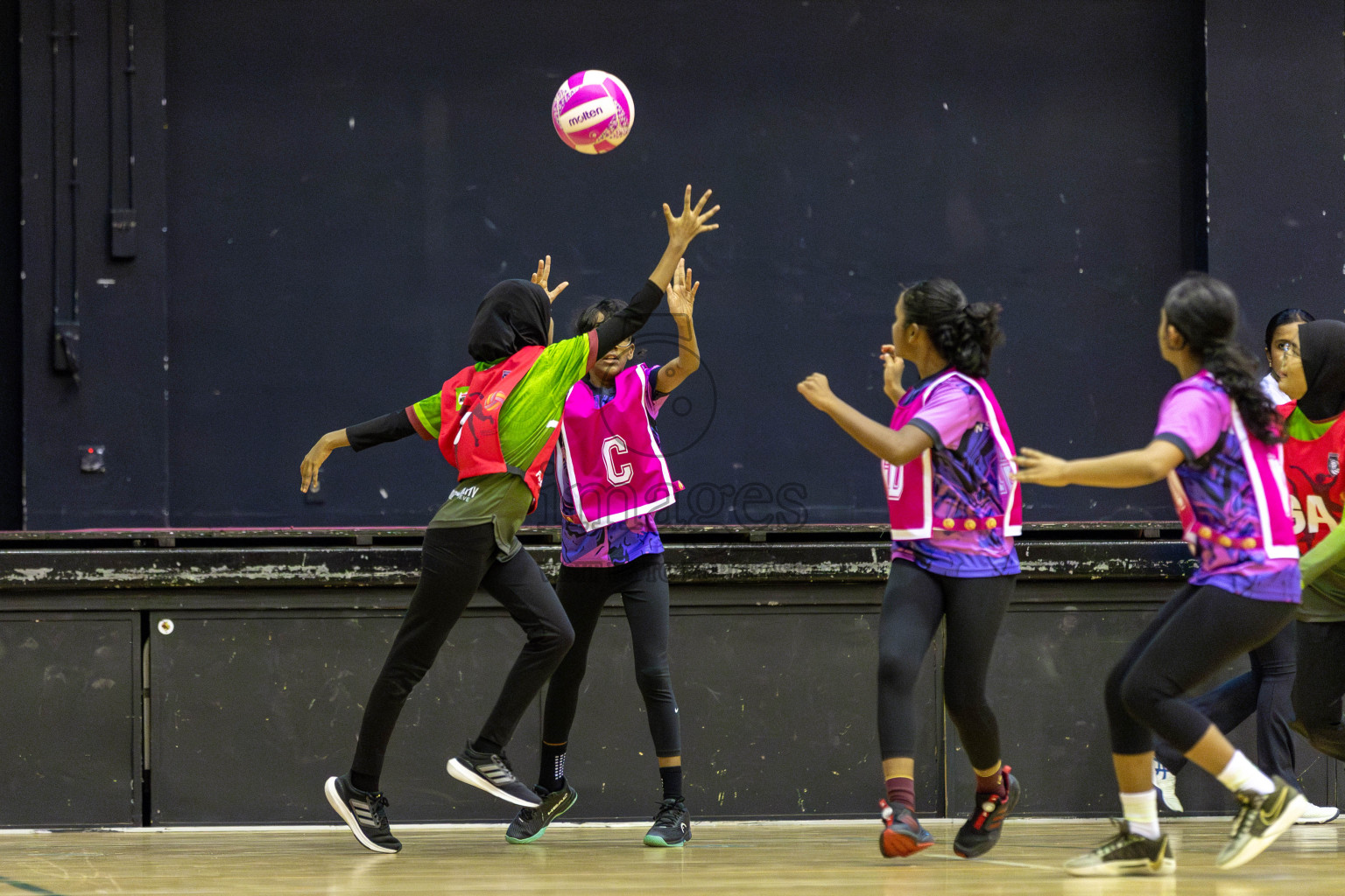 FIONTI Academy A vs N Sports Academy A in Day 2 of 3rd Junior Championship - Netball association of Maldives, held at Social Center on Monday 20th January 2025 . Photos by Shuu Abdul Sattar