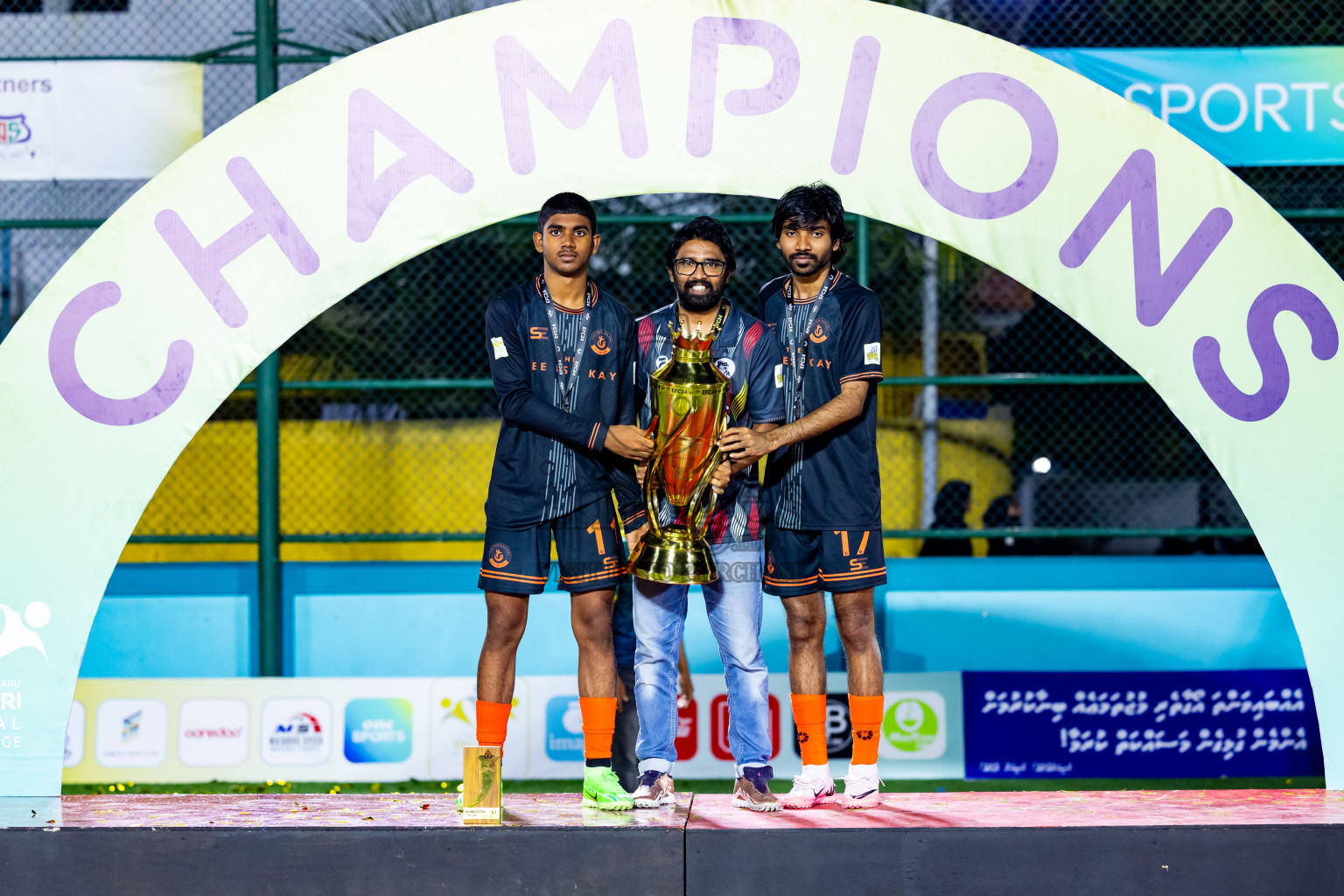 Dee Ess Kay vs Kovigoani in Final of Laamehi Dhiggaru Ekuveri Futsal Challenge 2024 was held on Wednesday, 31st July 2024, at Dhiggaru Futsal Ground, Dhiggaru, Maldives Photos: Nausham Waheed / images.mv