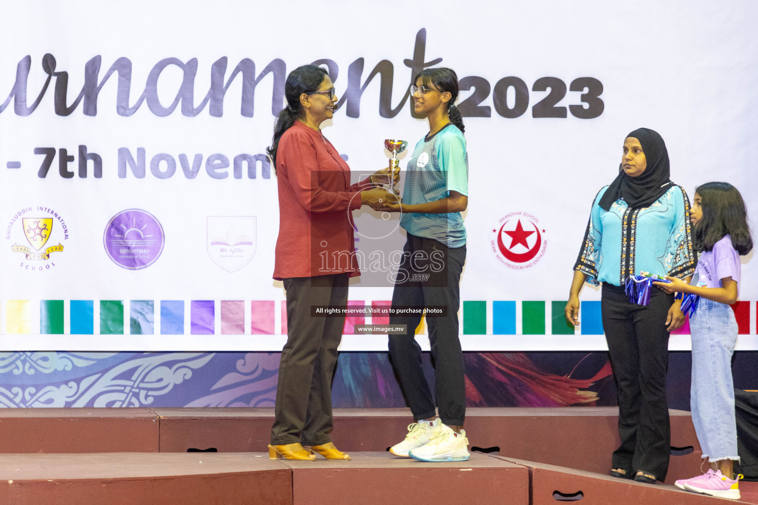 Final of 24th Interschool Netball Tournament 2023 was held in Social Center, Male', Maldives on 7th November 2023. Photos: Nausham Waheed / images.mv