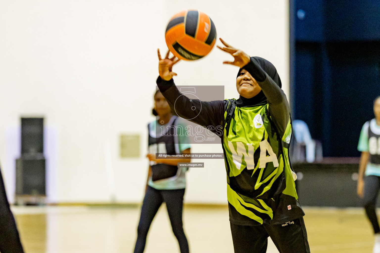 Day 8 of 24th Interschool Netball Tournament 2023 was held in Social Center, Male', Maldives on 3rd November 2023. Photos: Hassan Simah, Nausham Waheed / images.mv