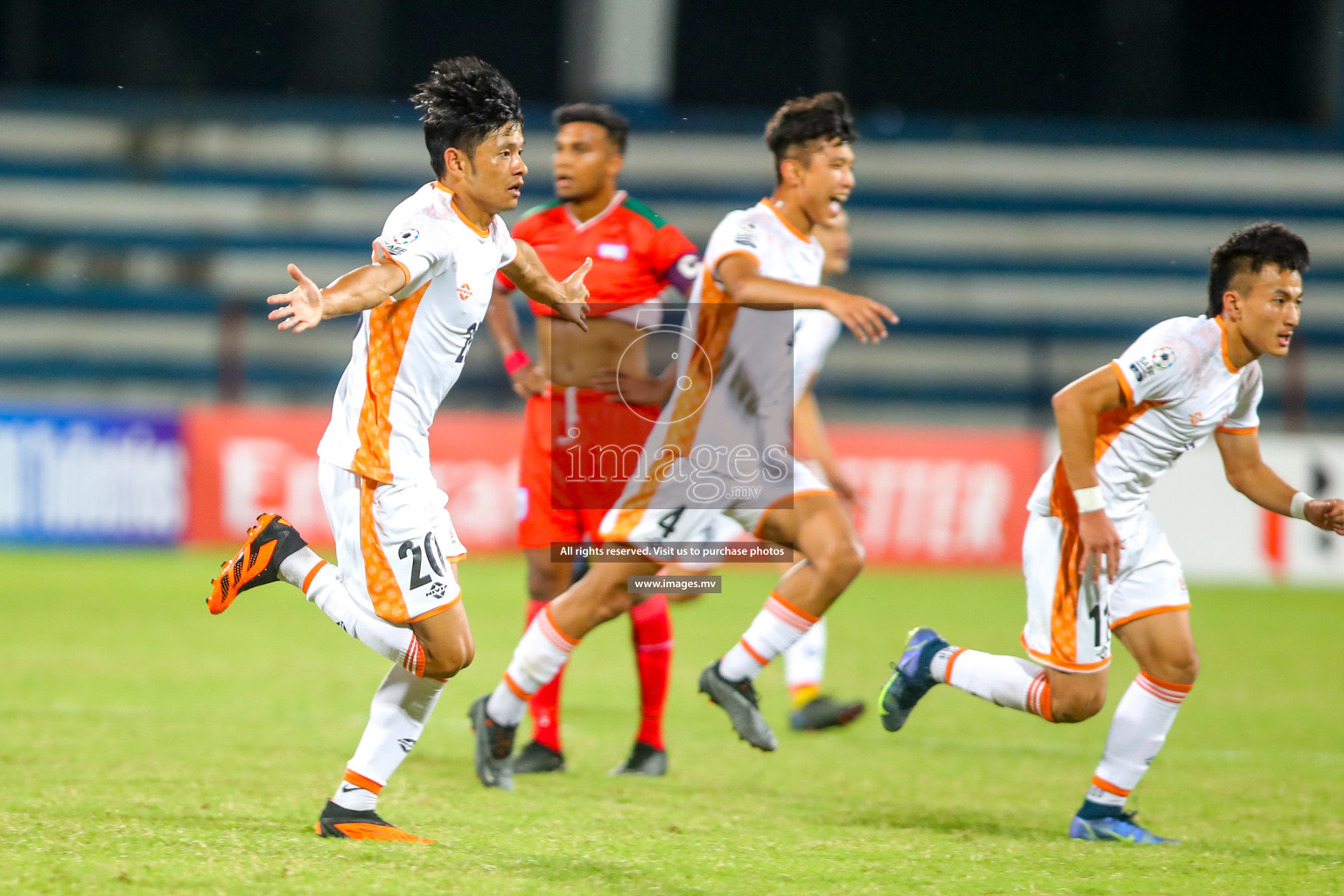 Bhutan vs Bangladesh in SAFF Championship 2023 held in Sree Kanteerava Stadium, Bengaluru, India, on Wednesday, 28th June 2023. Photos: Nausham Waheed, Hassan Simah / images.mv