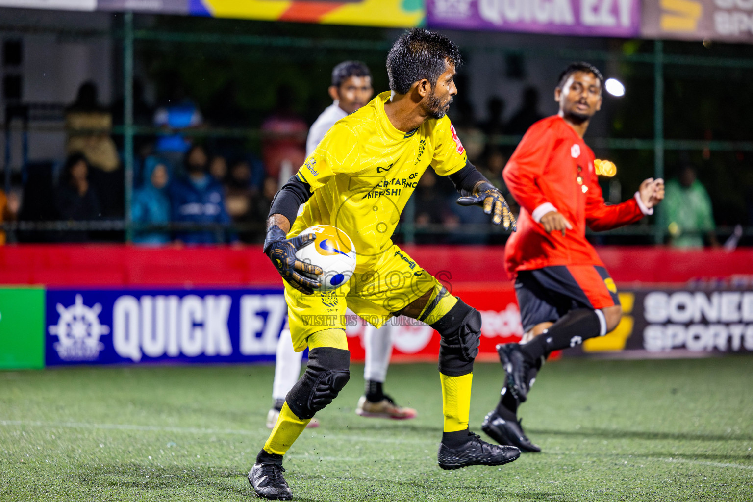 K Himmafushi vs K Dhiffushi in Day 10 of Golden Futsal Challenge 2025 was held on Tuesday, 14th January 2025, in Hulhumale', Maldives Photos: Nausham Waheed / images.mv