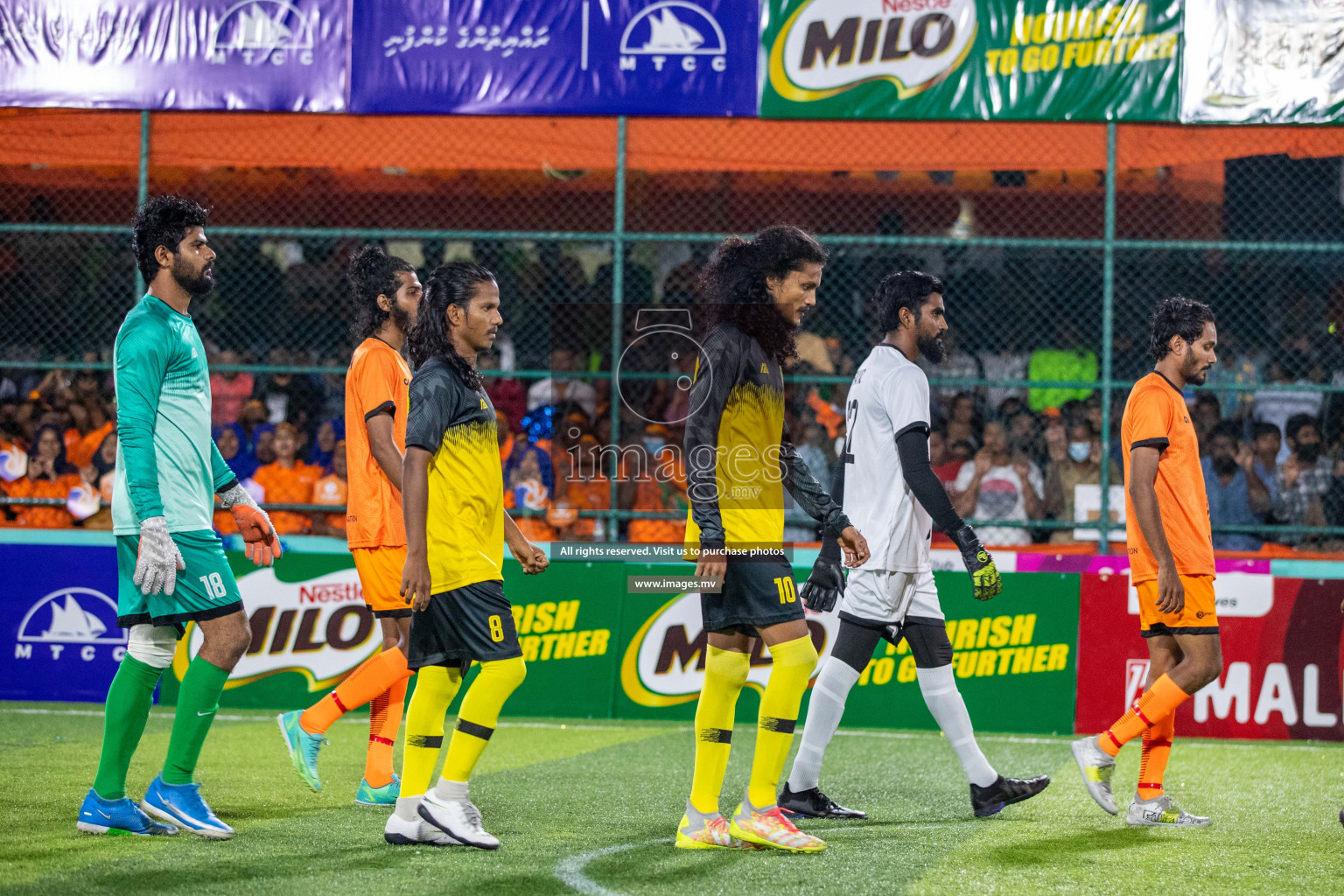 RRC Vs FSM in the Semi Finals of Club Maldives 2021 held in Hulhumale, Maldives on 19 December 2021. Photos: Ismail Thoriq / images.mv