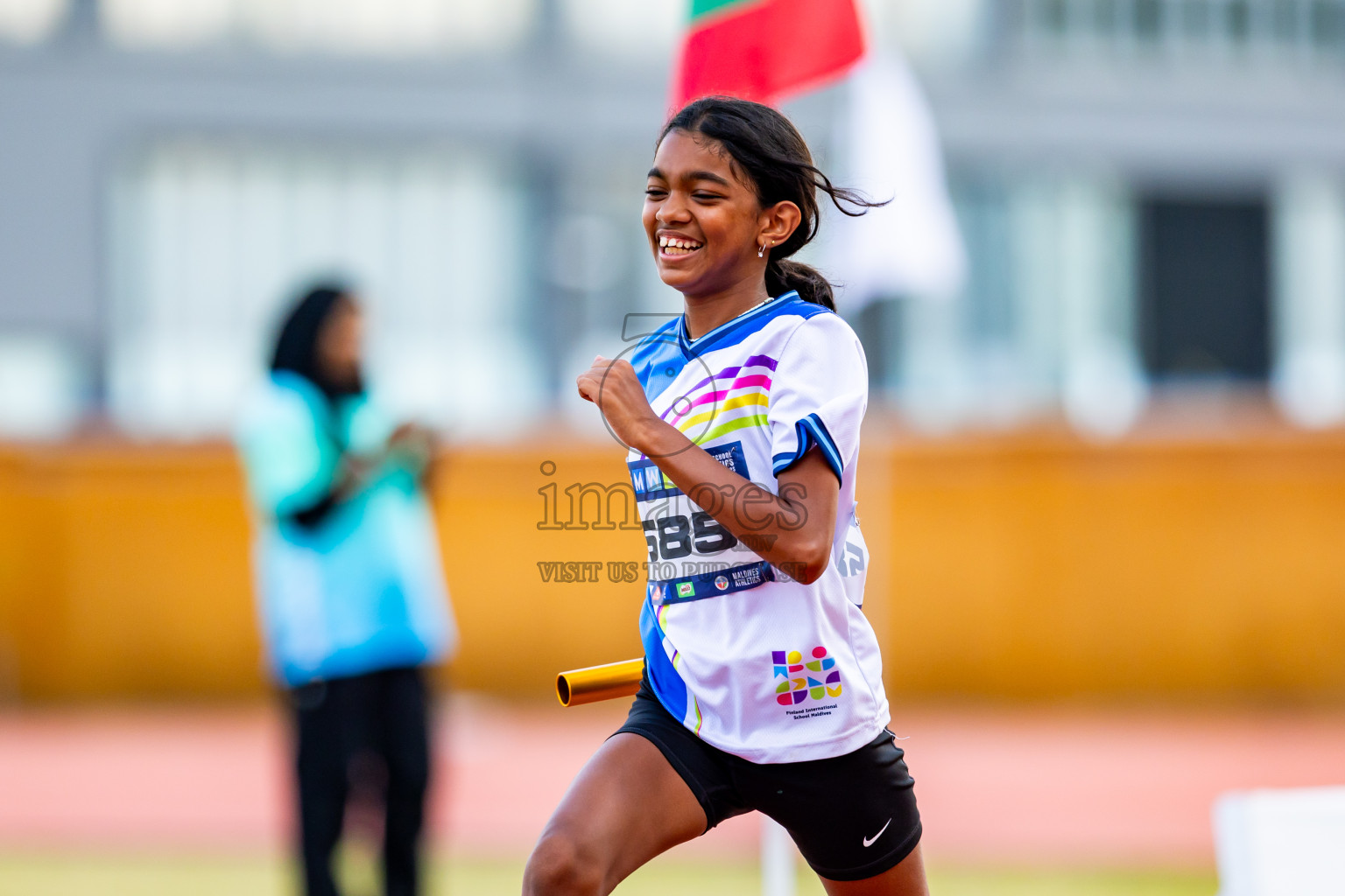 Day 5 of MWSC Interschool Athletics Championships 2024 held in Hulhumale Running Track, Hulhumale, Maldives on Wednesday, 13th November 2024. Photos by: Nausham Waheed / Images.mv