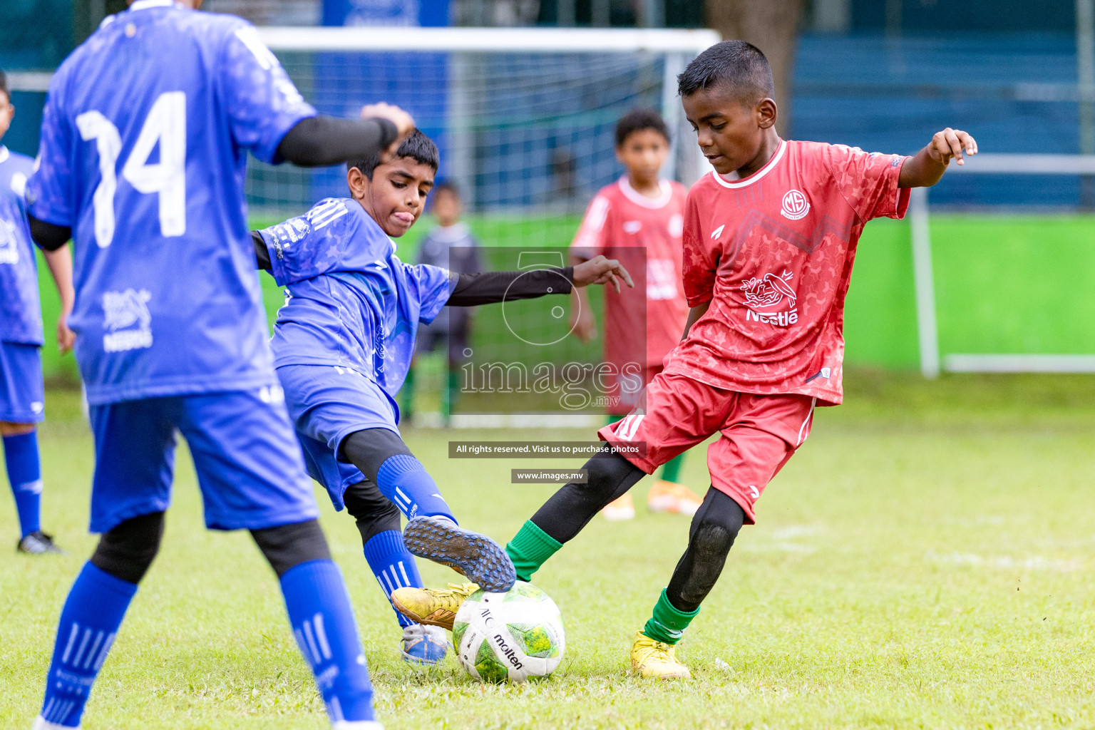 Day 1 of Milo kids football fiesta, held in Henveyru Football Stadium, Male', Maldives on Wednesday, 11th October 2023 Photos: Nausham Waheed/ Images.mv