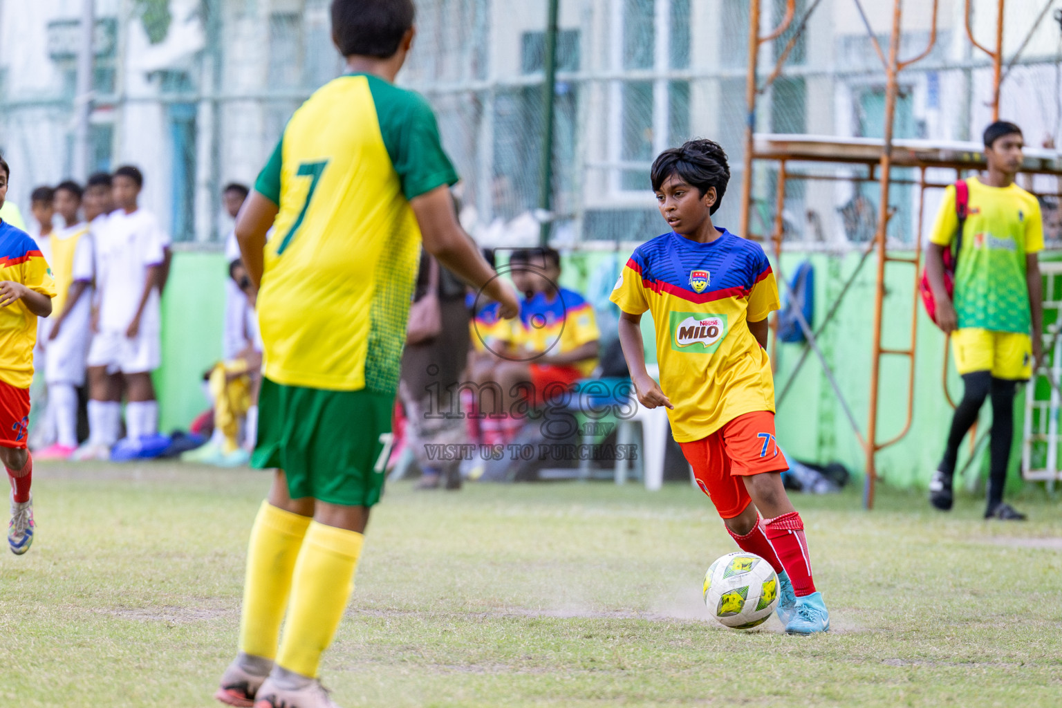 Day 2 of MILO Academy Championship 2024 held in Henveyru Stadium, Male', Maldives on Thursday, 1st November 2024. Photos:Hassan Simah / Images.mv