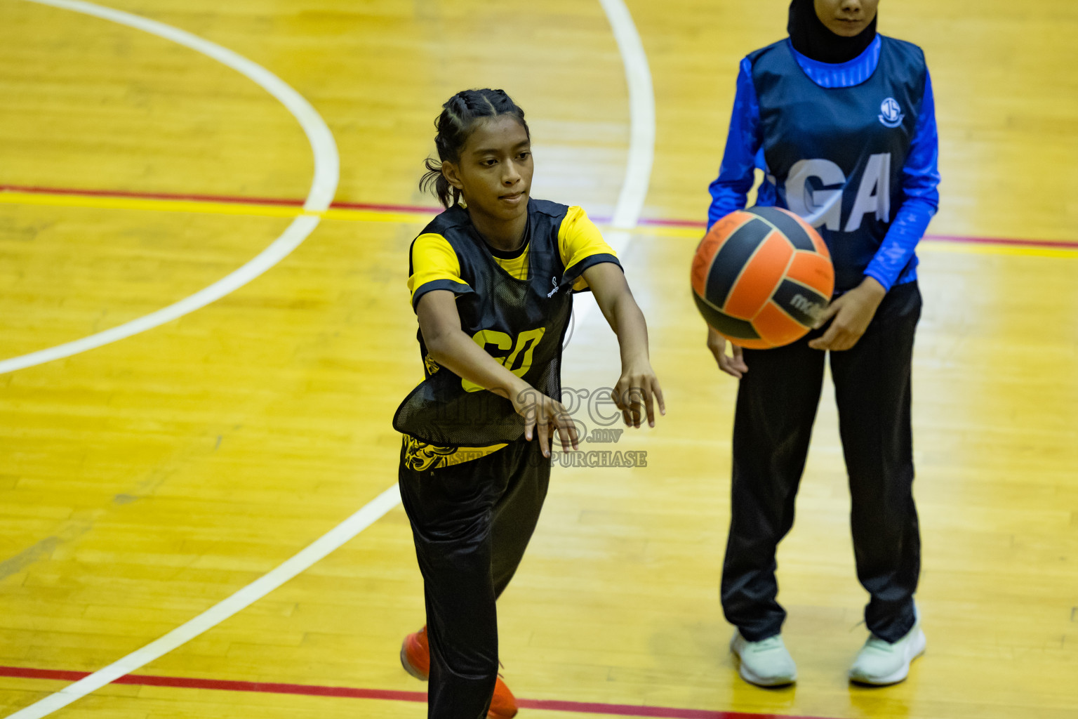 Day 12 of 25th Inter-School Netball Tournament was held in Social Center at Male', Maldives on Thursday, 22nd August 2024.