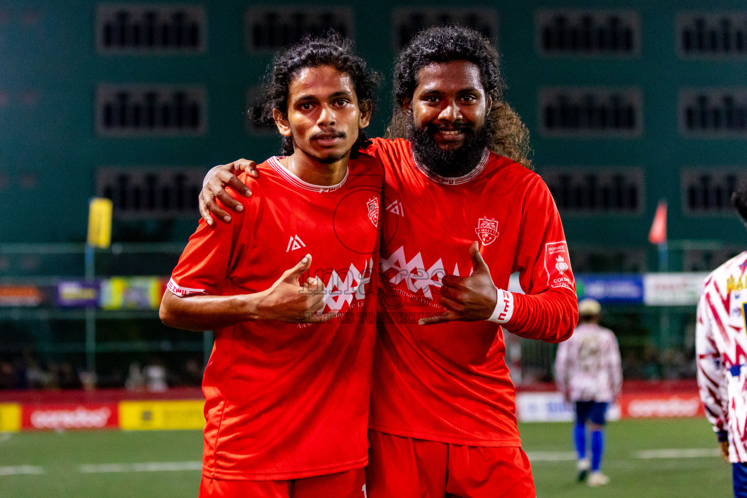 GA. Nilandhoo vs GA. Kondey in Day 19 of Golden Futsal Challenge 2024 was held on Friday, 2nd February 2024 in Hulhumale', Maldives 
Photos: Hassan Simah / images.mv