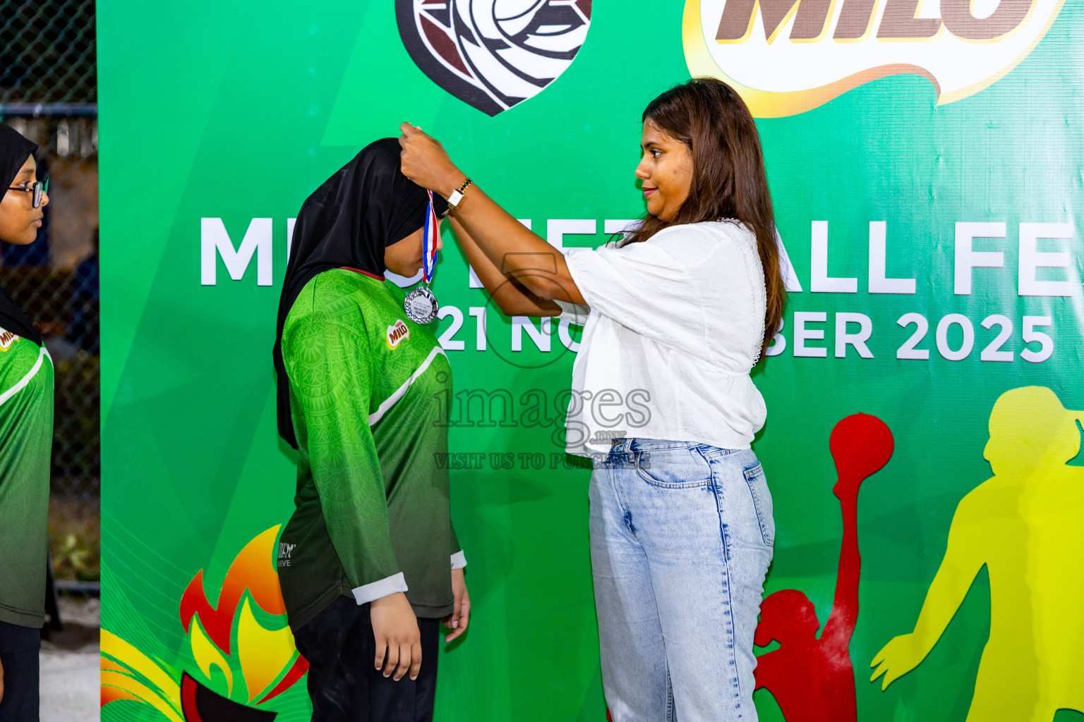 Day 2 of MILO Netball Fest 2025 was held in Cental Park, Hulhumale', Maldives on Friday, 21st November 2025. Photos: Nausham Waheed / images.mv