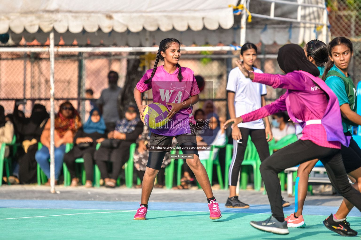 Day 11 of Junior Netball Championship 2022 held in Male', Maldives. Photos by Nausham Waheed