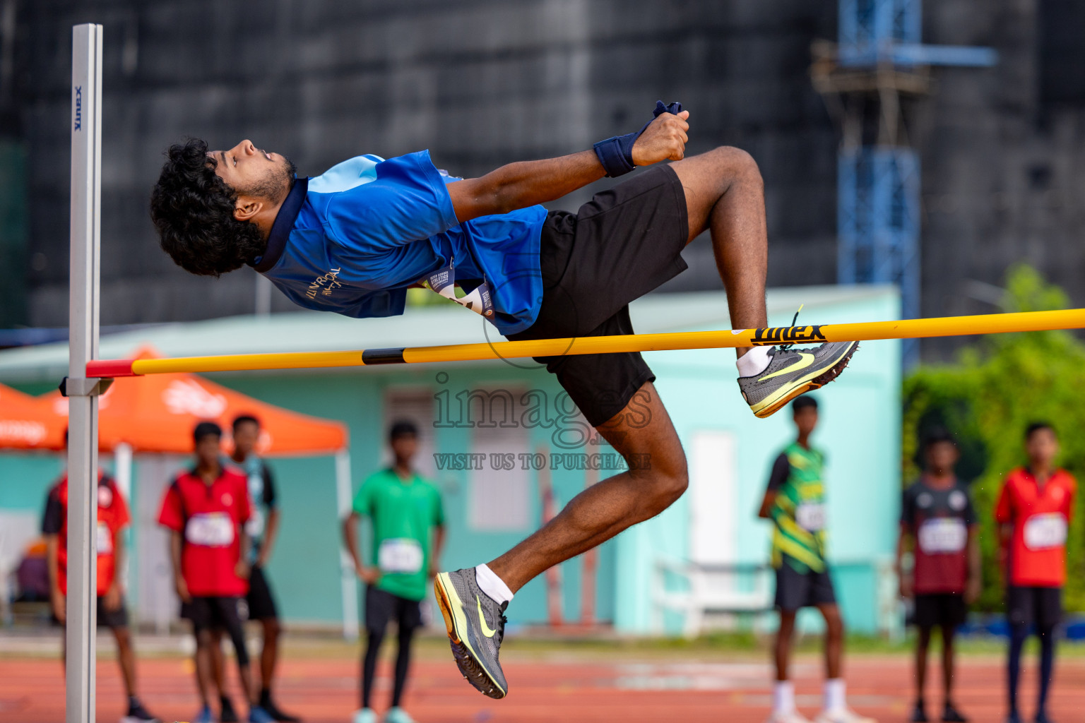 Day 2 of MWSC Interschool Athletics Championships 2024 held in Hulhumale Running Track, Hulhumale, Maldives on Sunday, 10th November 2024. 
Photos by:  Hassan Simah / Images.mv