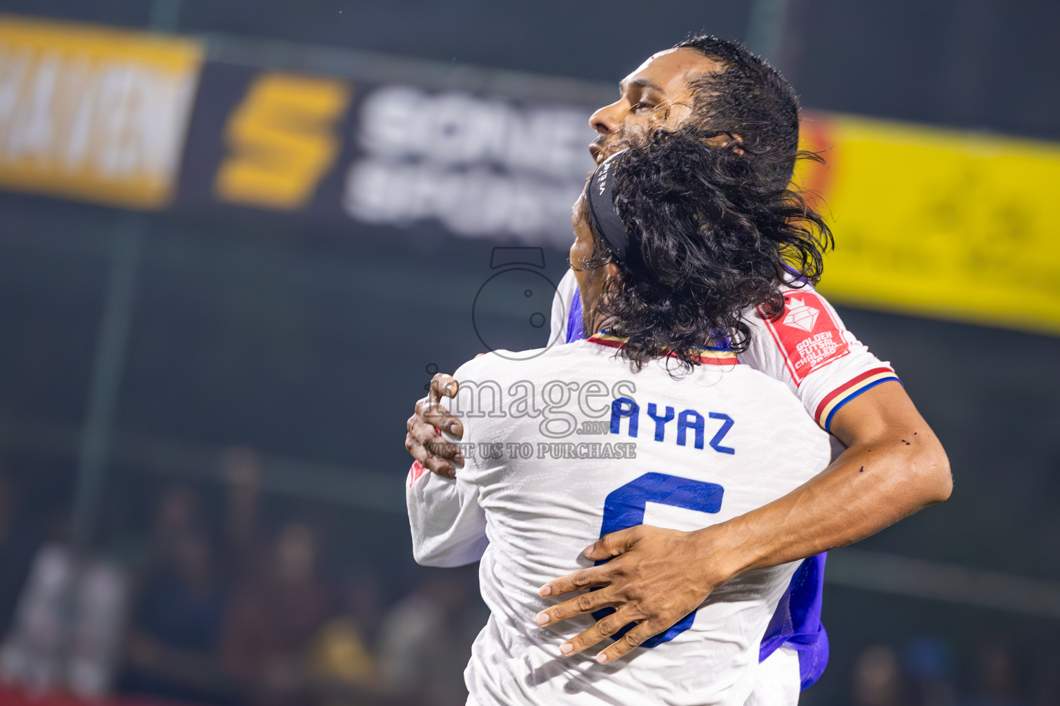 Dh Maaenboodhoo vs Dh Kudahuvadhoo in Dhaalu Atoll Finals in Day 25 of Golden Futsal Challenge 2025 was held on Wednesday , 28th January 2025, in Hulhumale', Maldives. Photos: Ismail Thoriq / images.mv