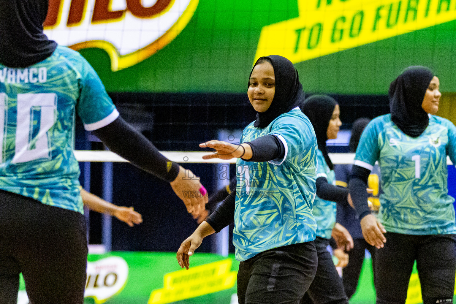 Day 2 of Women's Division of Milo VAM Cup 2024 held in Male', Maldives on Wednesday, 9th July 2024 at Social Center Indoor Hall Photos By: Nausham Waheed / images.mv