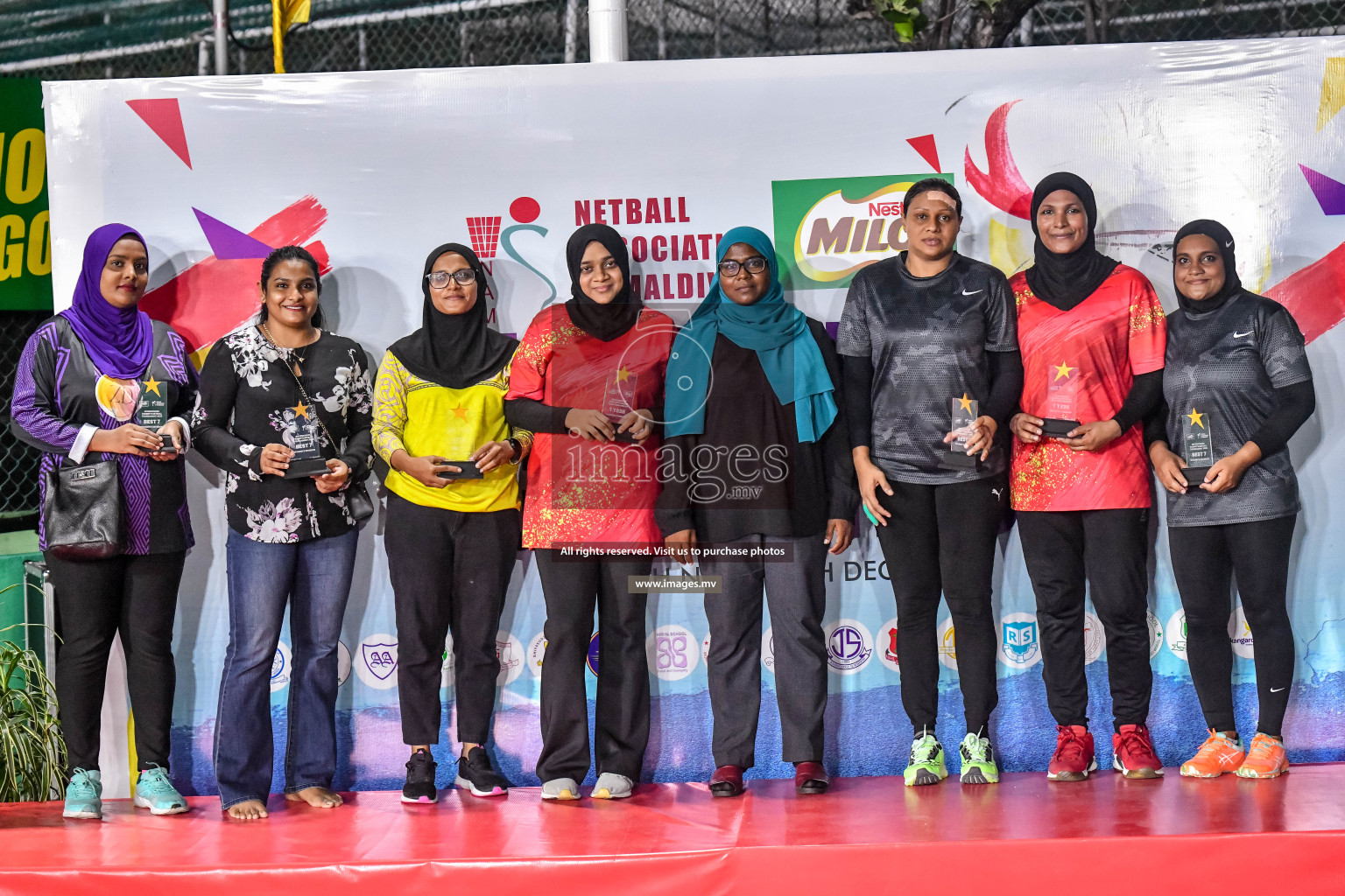 Final of Inter-School Parents Netball Tournament was held in Male', Maldives on 4th December 2022. Photos: Nausham Waheed / images.mv