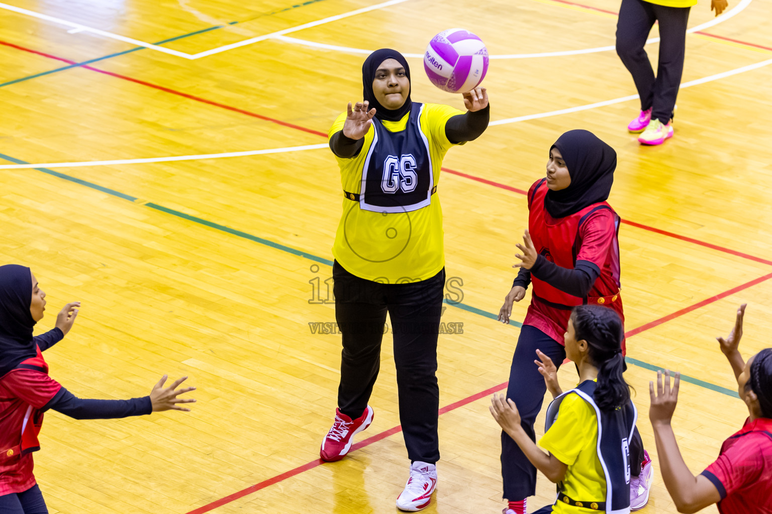 C Matrix vs KYRC in Day 2 of 24th Milo Netball Association Championship held in Social Center at Male', Maldives on Tuesday, 2nd September 2025. Photos: Nausham Waheed / images.mv