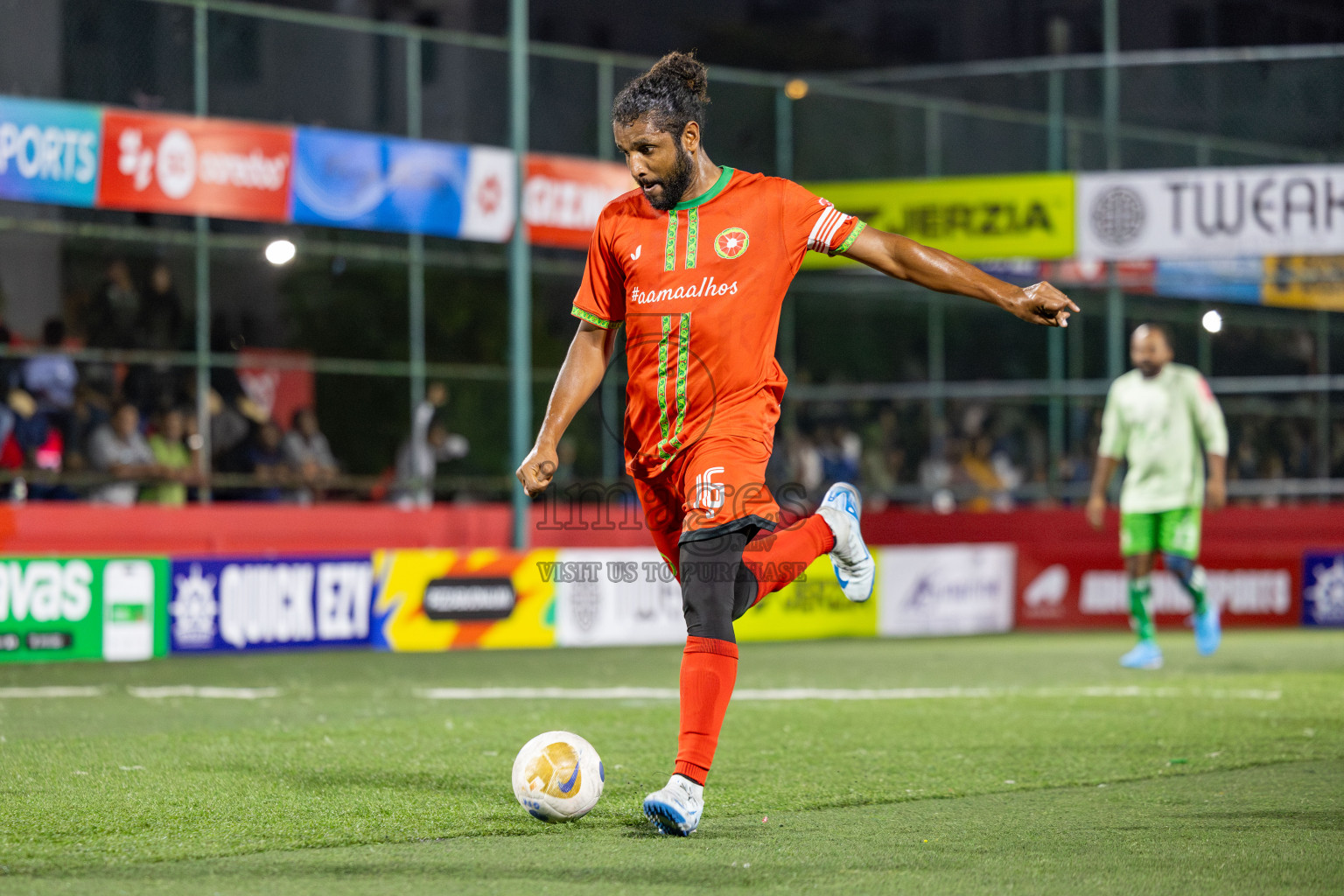 AA Feridhoo vs AA Maalhos in Day 11 of Golden Futsal Challenge 2025 was held on Wednesday, 15th January 2025, in Hulhumale', Maldives Photos: Mohamed Mahfooz Moosa / images.mv