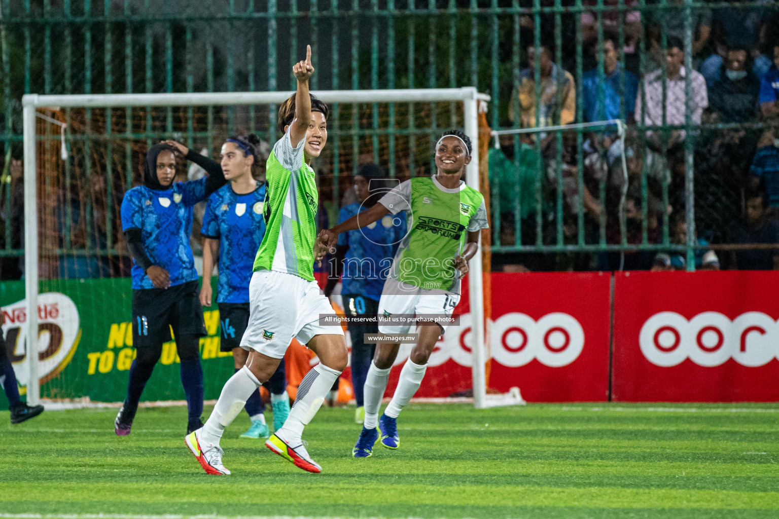 orts Limited vs WAMCO - in the Finals 18/30 Women's Futsal Fiesta 2021 held in Hulhumale, Maldives on 18 December 2021. Photos by Shuu Abdul Sattar