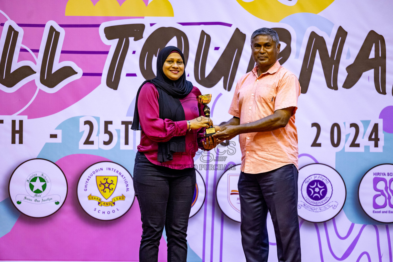 Closing Ceremony of Inter-school Netball Tournament held in Social Center at Male', Maldives on Monday, 26th August 2024. Photos: Hassan Simah / images.mv