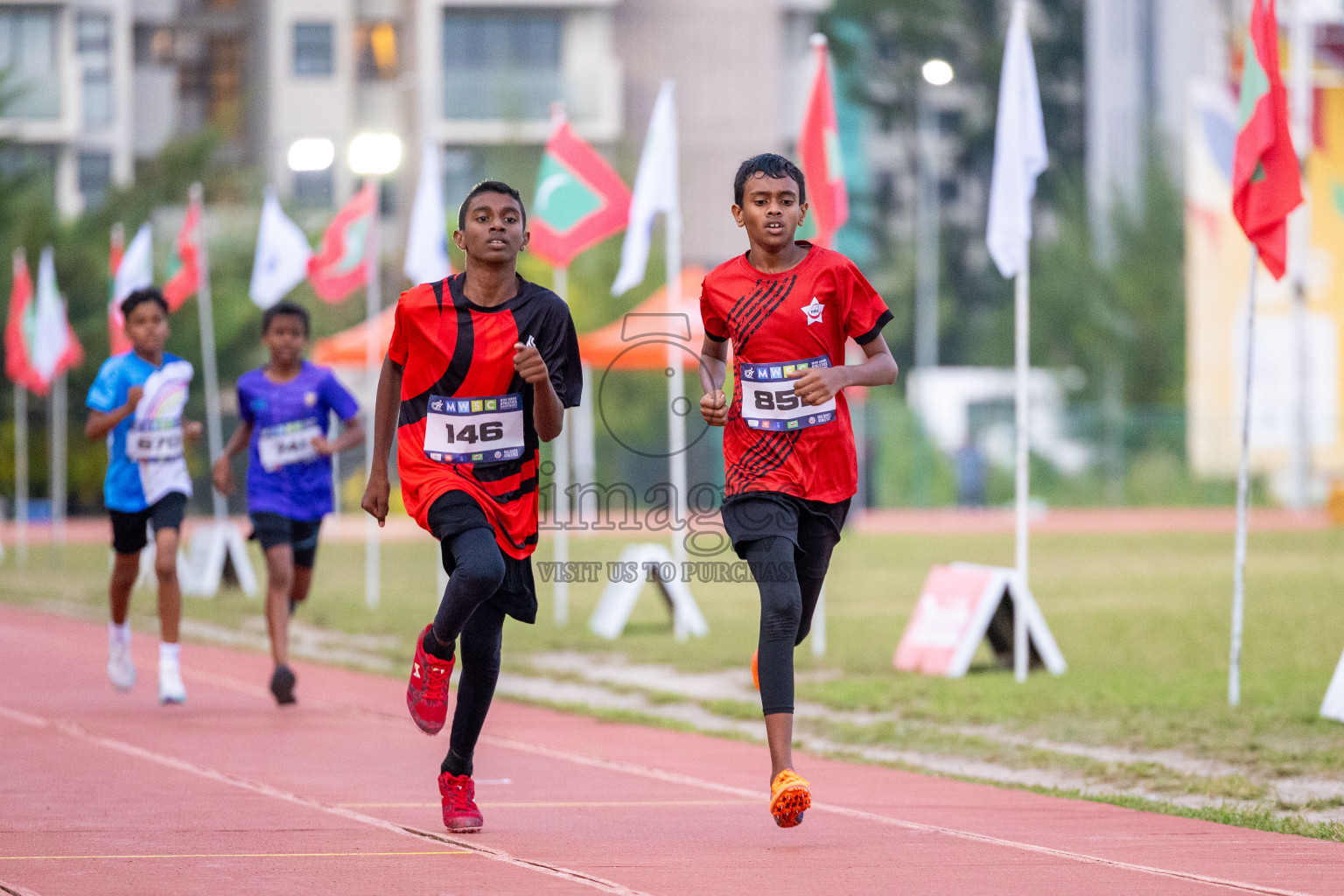 Day 5 of MWSC Interschool Athletics Championships 2024 held in Hulhumale Running Track, Hulhumale, Maldives on Wednesday, 13th November 2024. Photos by: Ismail Thoriq / Images.mv