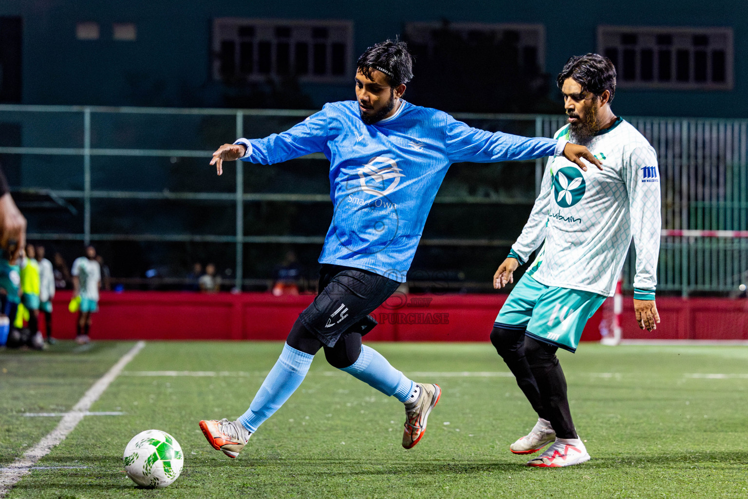 Dharumavantha vs Smatown FC in Day 1 of Office League 2025 was held on Wednesday, 16th April 2025 in Hulhumale', Maldives. Photos: Nausham Waheed / images.mv