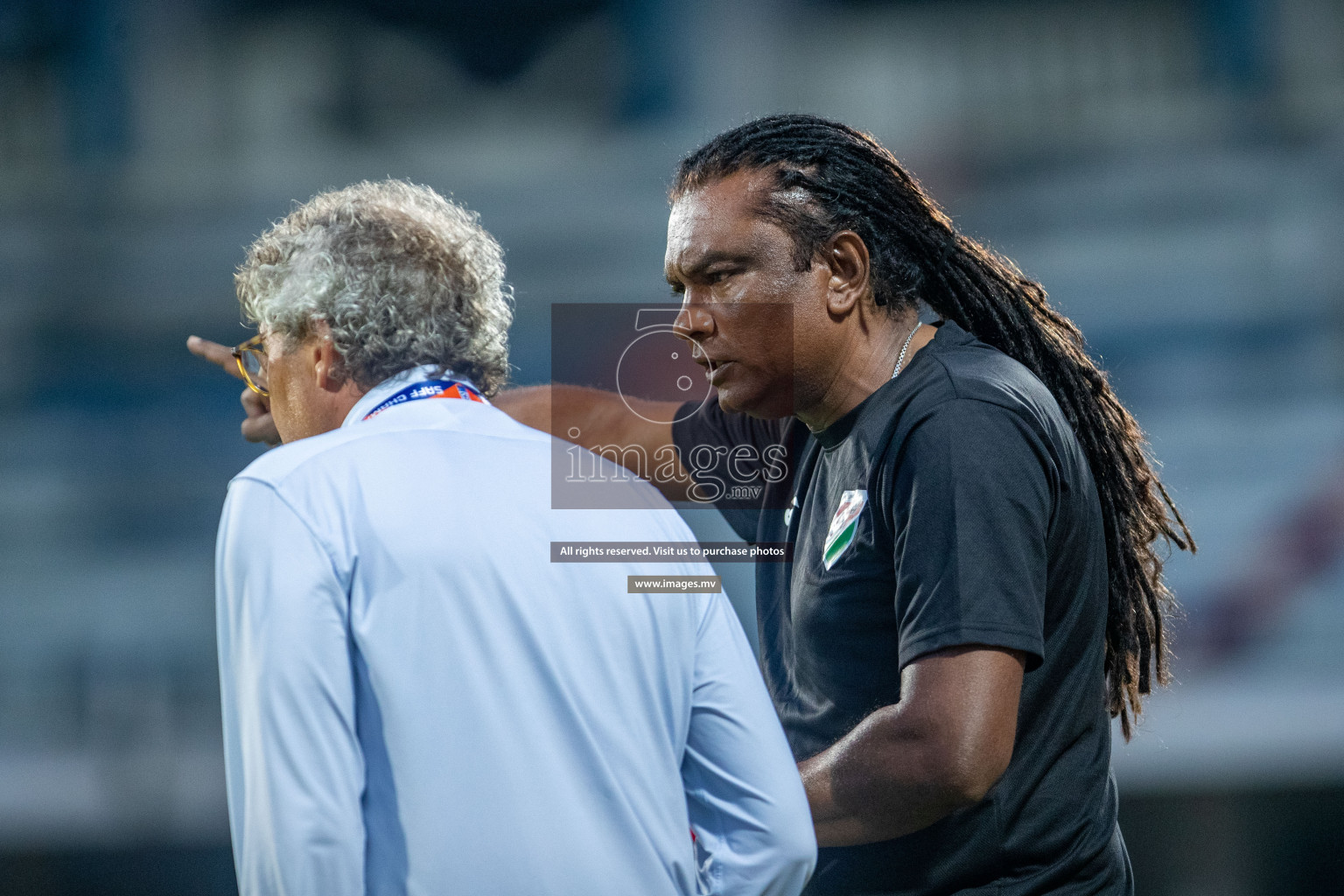 Maldives vs Bhutan in SAFF Championship 2023 held in Sree Kanteerava Stadium, Bengaluru, India, on Wednesday, 22nd June 2023. Photos: Nausham Waheed / images.mv