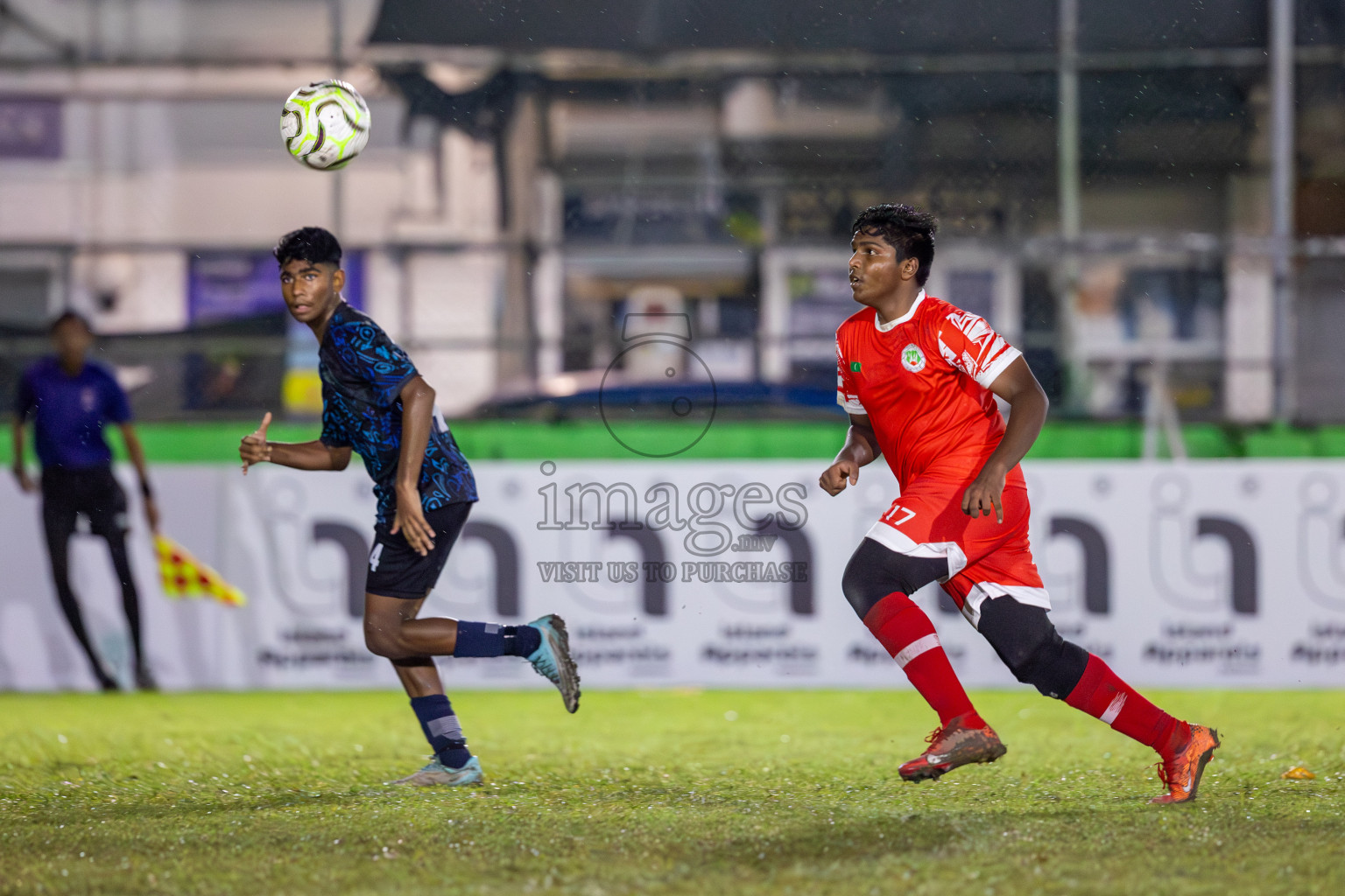 SUS vs Huriyya (U14) in Dhivehi Youth League 2024 - Day 2. Matches held at Henveiru Stadium on 22nd November 2024 , Friday. Photos: Shuu Abdul Sattar/ Images.mv