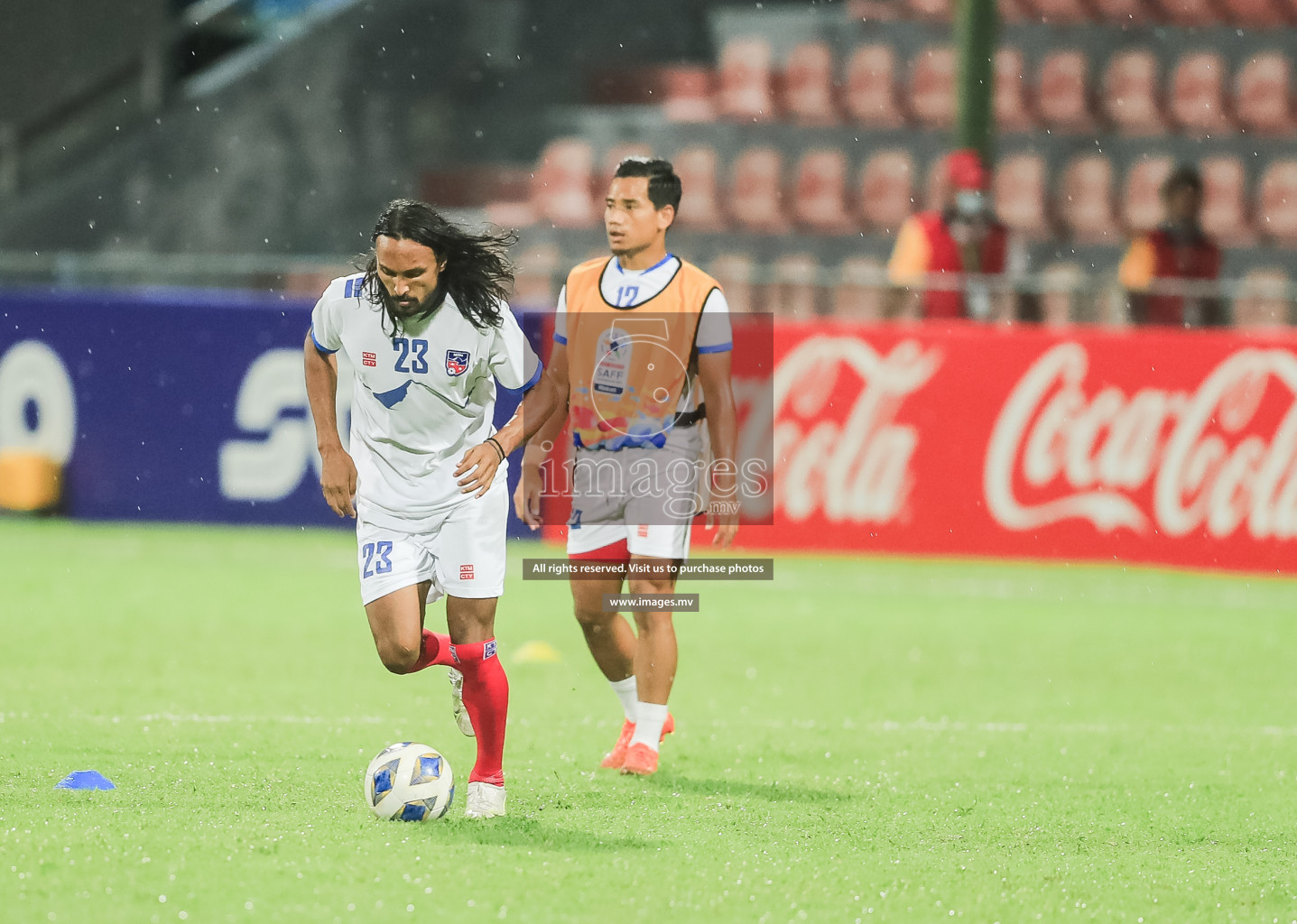 Nepal vs Sri Lanka in SAFF Championship 2021 held on 4th October 2021 in Galolhu National Stadium, Male', Maldives