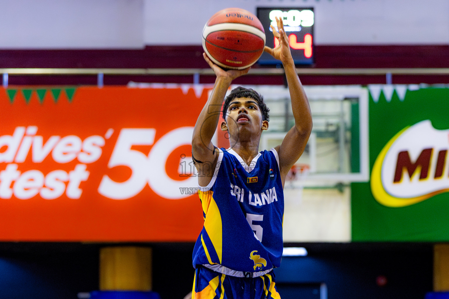 Sri Lanka vs Bangladesh in Day 3 of Under 16 Asian Cup SABA Qualifiers 2025 was held in Social Center, Male', Maldives on Saturday, 14th June 2025. Photos: Nausham Waheed / images.mv