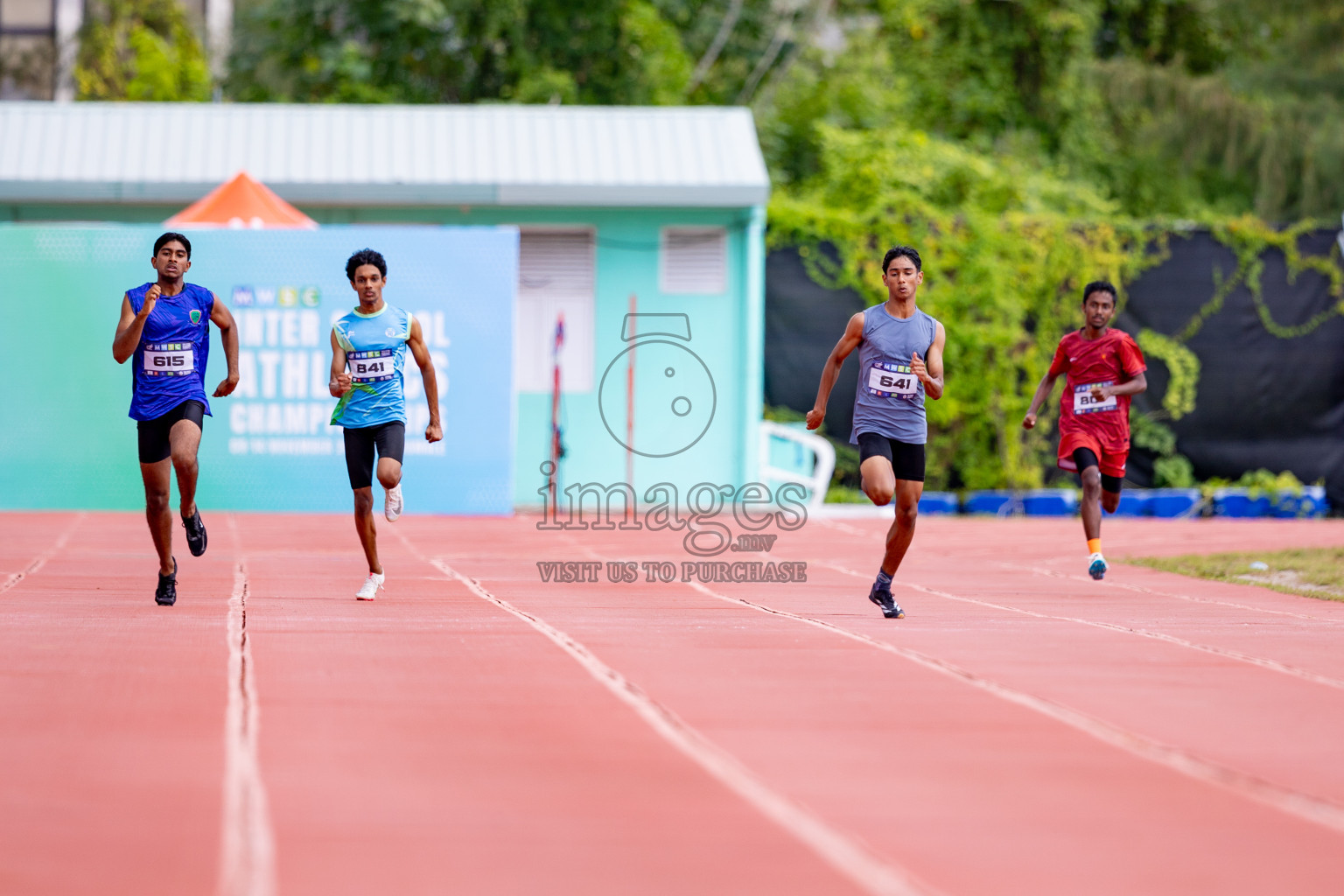 Day 3 of MWSC Interschool Athletics Championships 2024 held in Hulhumale Running Track, Hulhumale, Maldives on Monday, 11th November 2024. 
Photos by: Hassan Simah / Images.mv