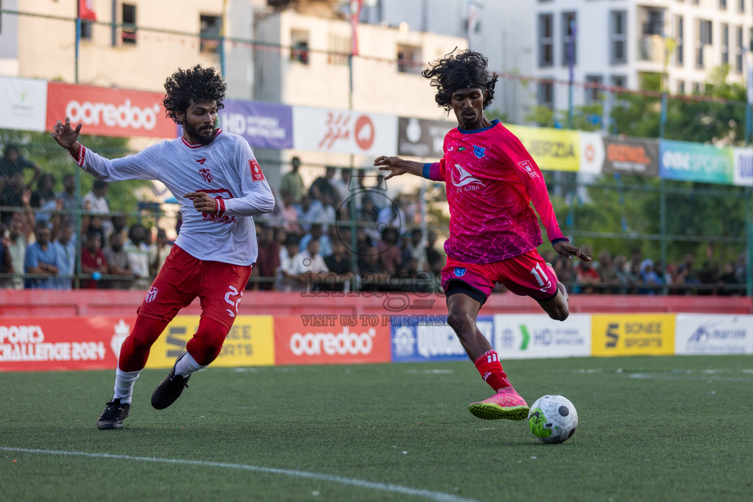 Dh Meedhoo vs Dh Maaenboodhoo in Day 20 of Golden Futsal Challenge 2024 was held on Saturday , 3rd February 2024 in Hulhumale', Maldives Photos: Nausham Waheed / images.mv