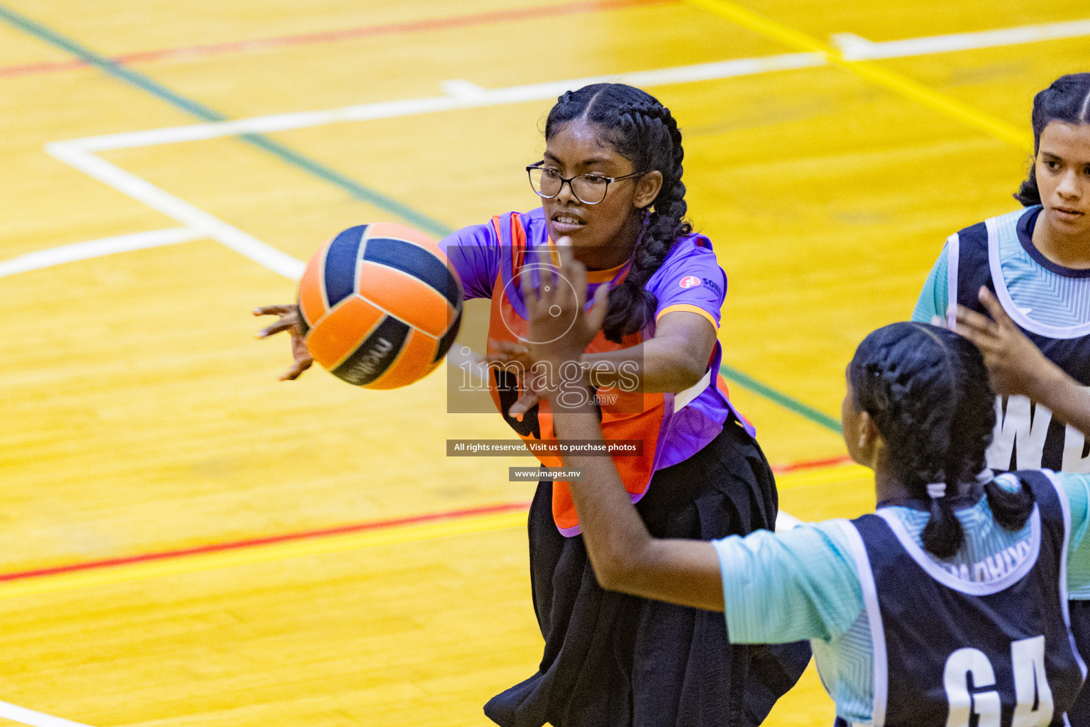 Day2 of 24th Interschool Netball Tournament 2023 was held in Social Center, Male', Maldives on 28th October 2023. Photos: Nausham Waheed / images.mv