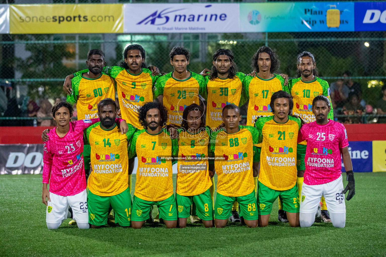 GDh. Hoandedhdhoo vs GDh. Vaadhoo in Day 12 of Golden Futsal Challenge 2023 on 16 February 2023 in Hulhumale, Male, Maldives