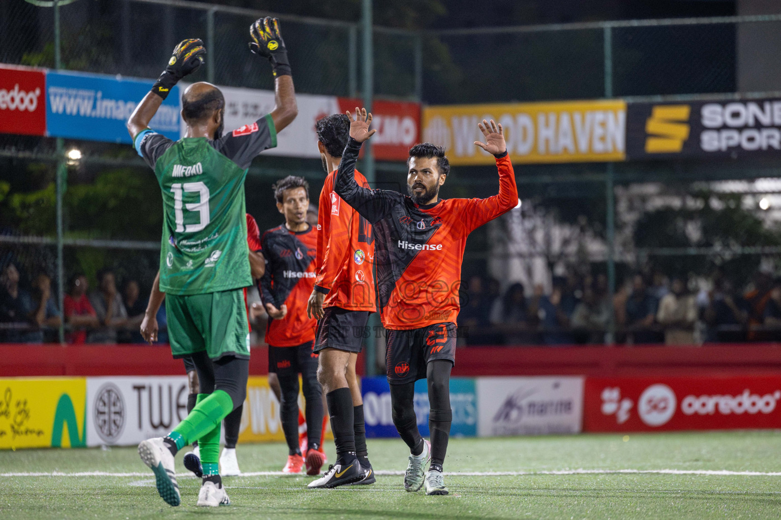Kuda Huvadhoo vs Mulak in zone round on Day 29 of Golden Futsal Challenge 2025 was held on Sunday , 2nd February 2025, in Hulhumale', Maldives. Photos: Shuu Abdul Sattar / images.mv