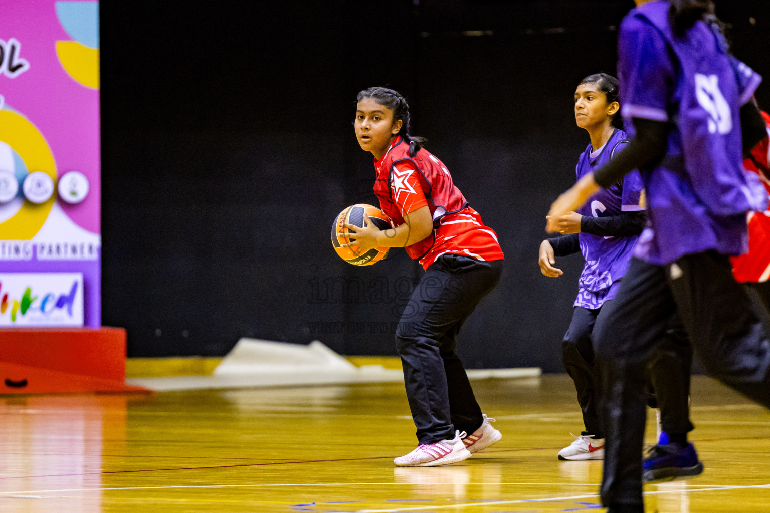 Day 2 of 25th Inter-School Netball Tournament was held in Social Center at Male', Maldives on Saturday, 10th August 2024. Photos: Nausham Waheed / images.mv