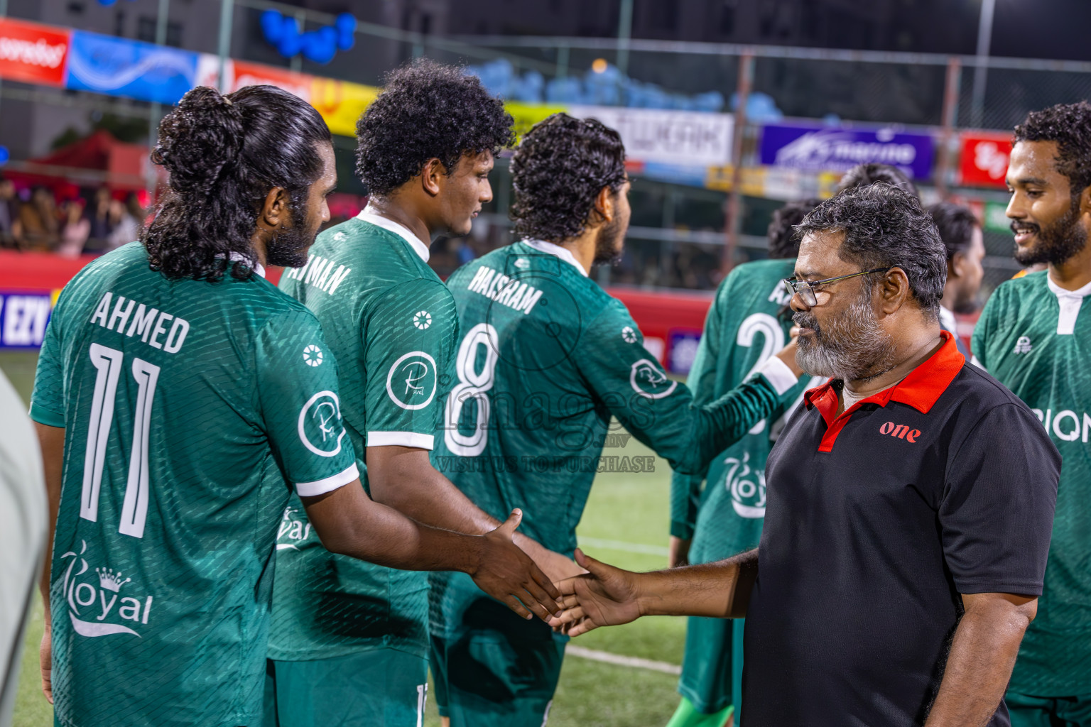 Dhandimagu vs GDh Vaadhoo in Zone Round on Day 28 of Golden Futsal Challenge 2025 was held on Saturday , 1st February 2025, in Hulhumale', Maldives. Photos: Ismail Thoriq / images.mv