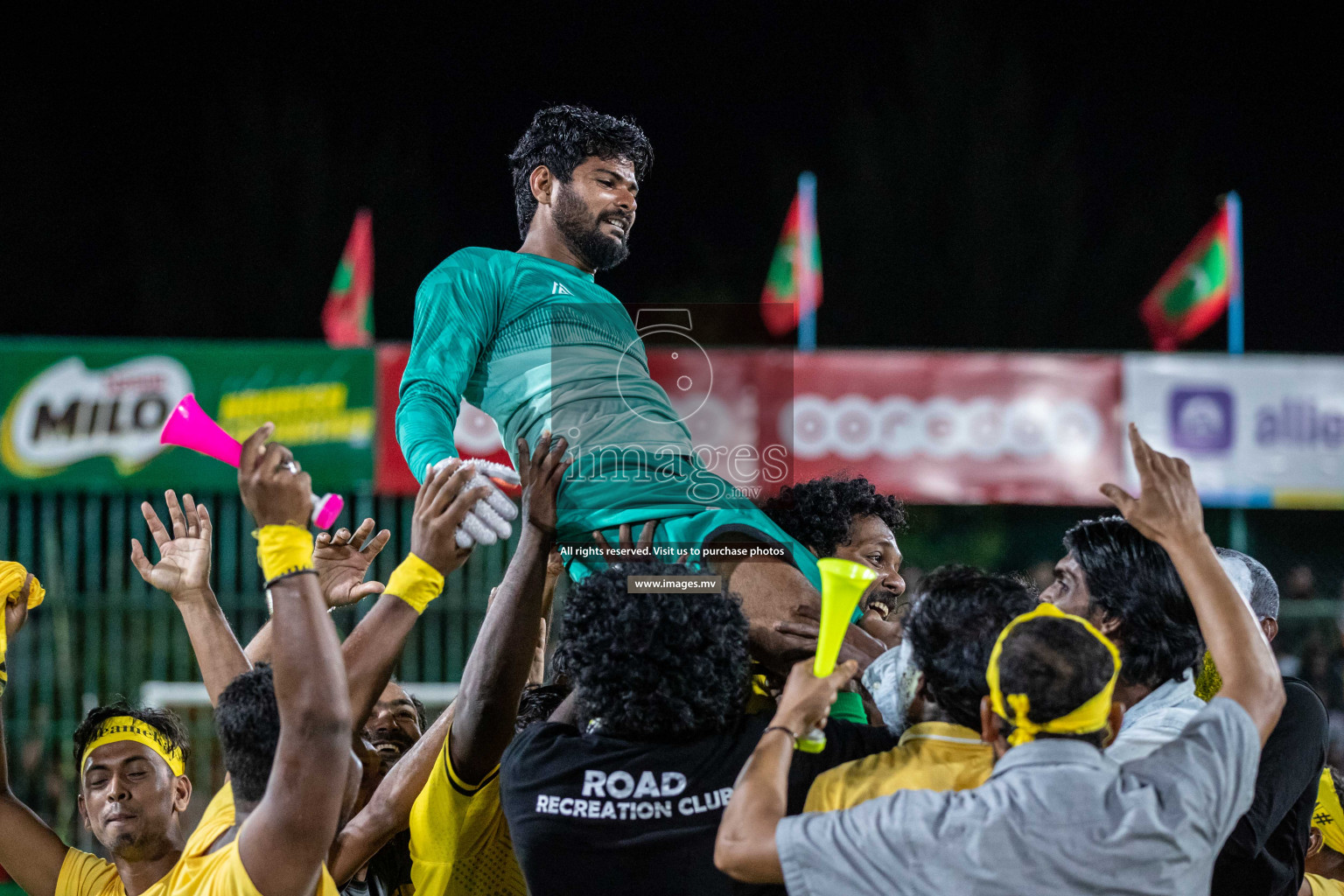 Team FSM Vs Prisons Club in the Semi Finals of Club Maldives 2021 held in Hulhumale, Maldives on 15 December 2021. Photos: Shuu Abdul Sattar / images.mv