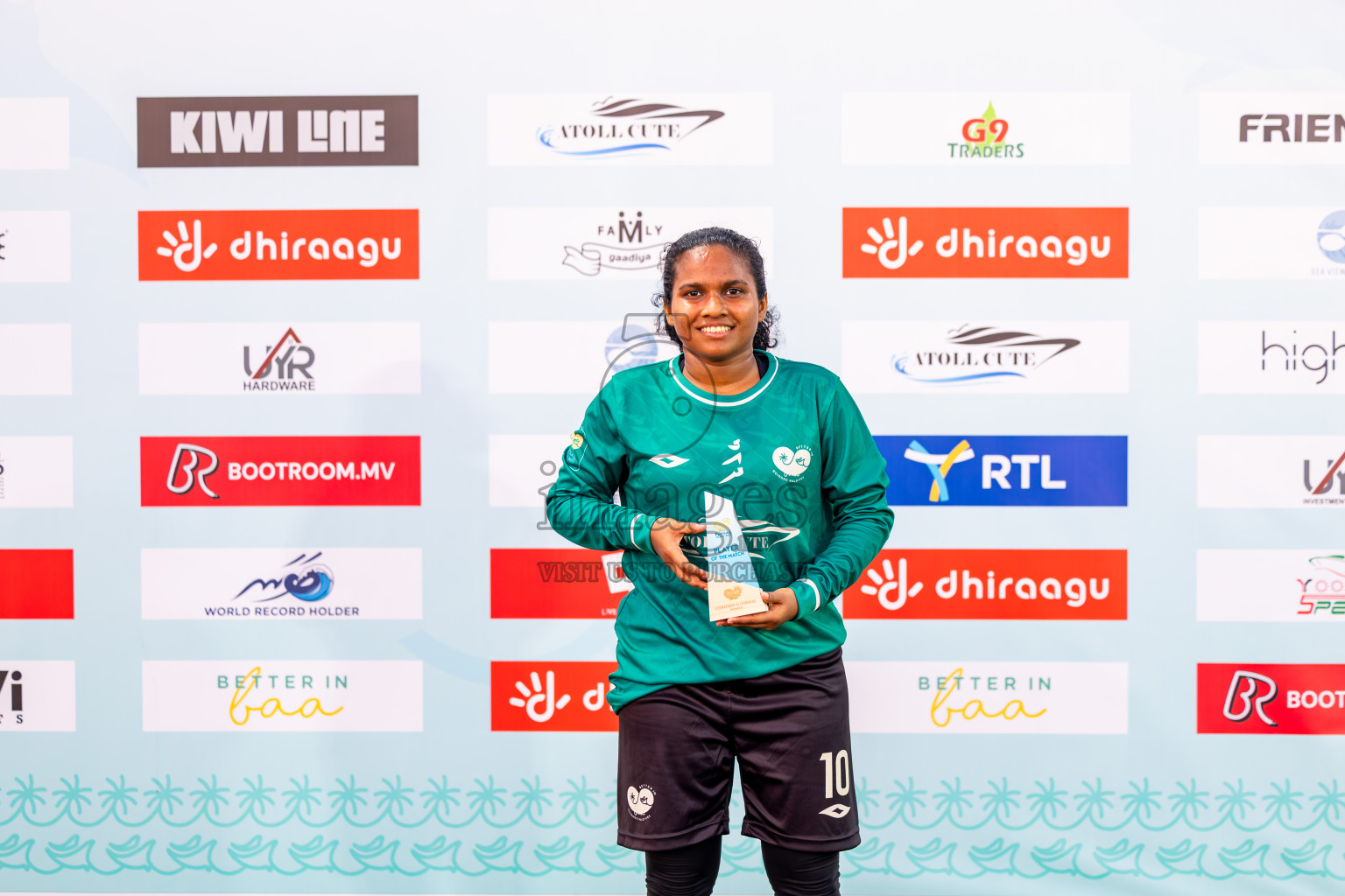 Eydhafushi vs Goidhoo in Day 2 of Better in Baa Futsal Fiesta 2025 Woman's division held in B. Eydhafushi, Maldives on Thursday, 6th November 2025. Photos: Nausham Waheed / images.mv