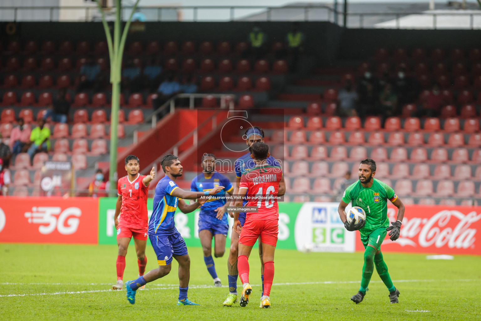 Bangladesh vs Sri Lanka in SAFF Championship 2021 held on 1st October 2021 in Galolhu National Stadium, Male', Maldives