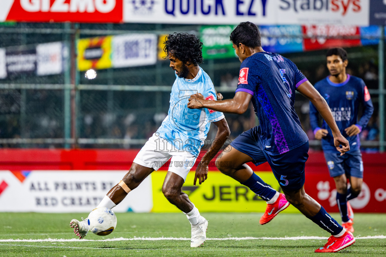 K Maafushi vs K Guraidhoo in Kaafu Atoll Semi Final in Day 24 of Golden Futsal Challenge 2025 was held on Tuesday , 28th January 2025, in Hulhumale', Maldives. Photos: Nausham Waheed / images.mv