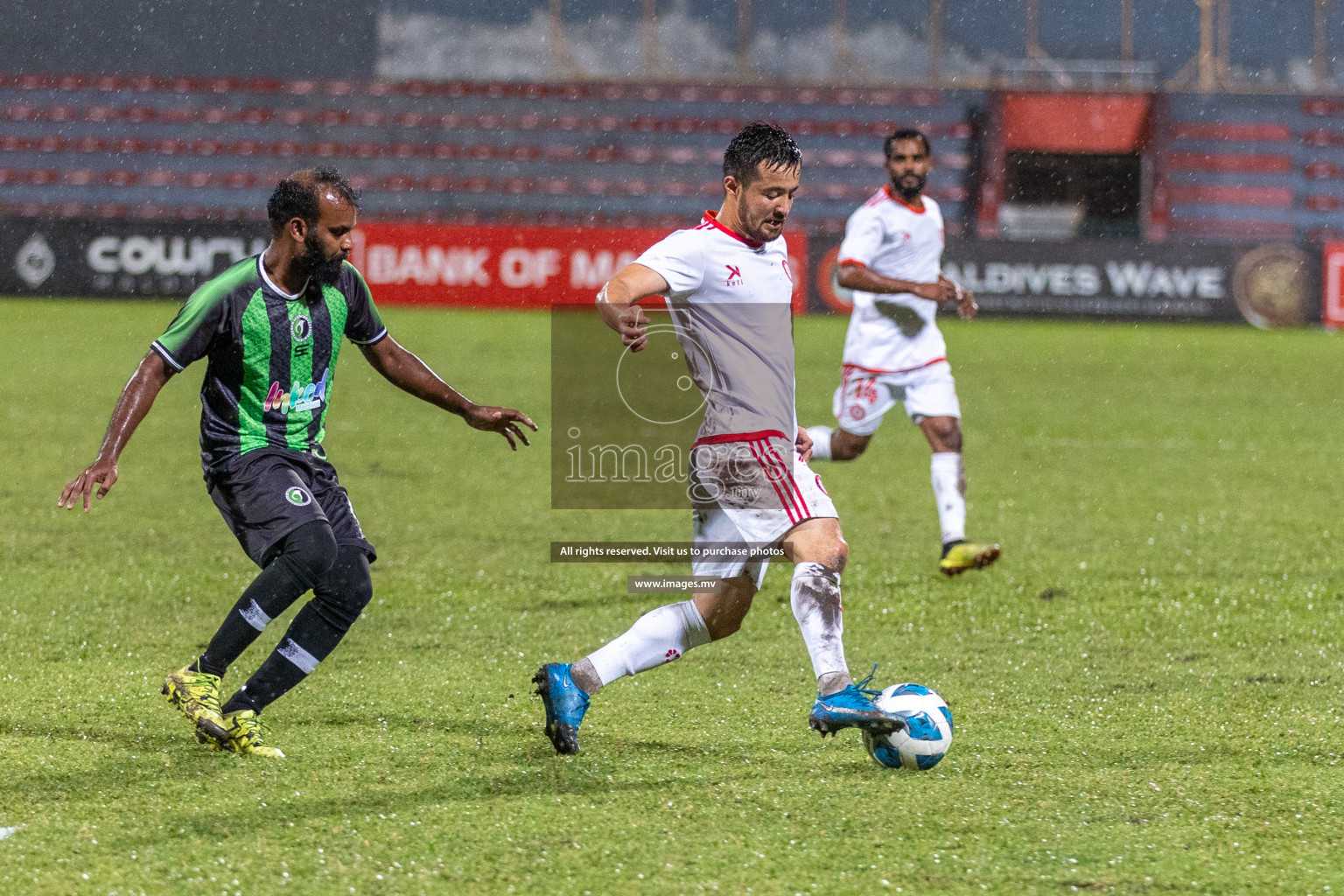 JJ Sports Club vs Buru Sports Club in the 2nd Division 2022 on 18th July 2022, held in National Football Stadium, Male', Maldives Photos: Hassan Simah / Images.mv