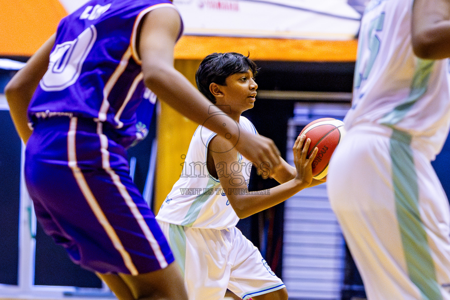 Ghiyasuddin International School vs Finland International School in day 28 of Junior Basketball Championship 2024 was held in Social Center, Male', Maldives on Thursday, 12th December 2024. Photos: Nausham Waheed / images.mv