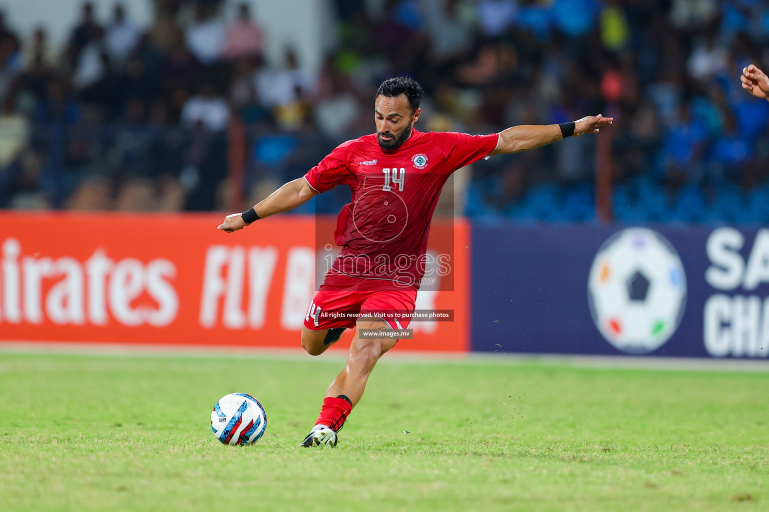 Lebanon vs India in the Semi-final of SAFF Championship 2023 held in Sree Kanteerava Stadium, Bengaluru, India, on Saturday, 1st July 2023. Photos: Nausham Waheed, Hassan Simah / images.mv