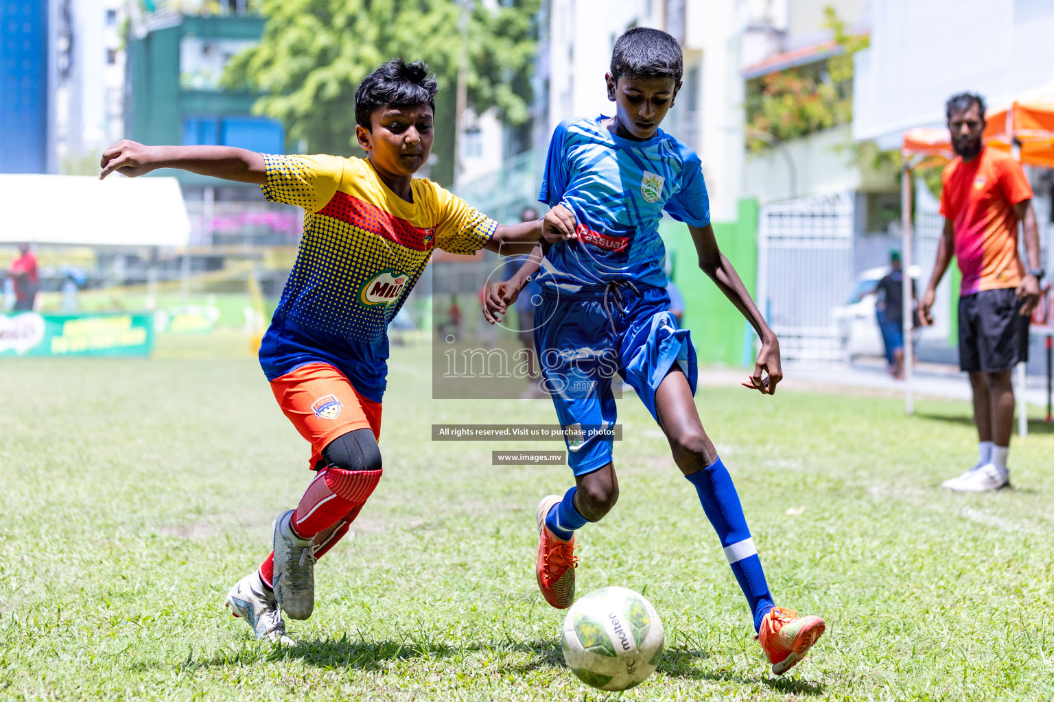 Day 2 of MILO Academy Championship 2023 (U12) was held in Henveiru Football Grounds, Male', Maldives, on Saturday, 19th August 2023. Photos: Nausham Waheedh / images.mv